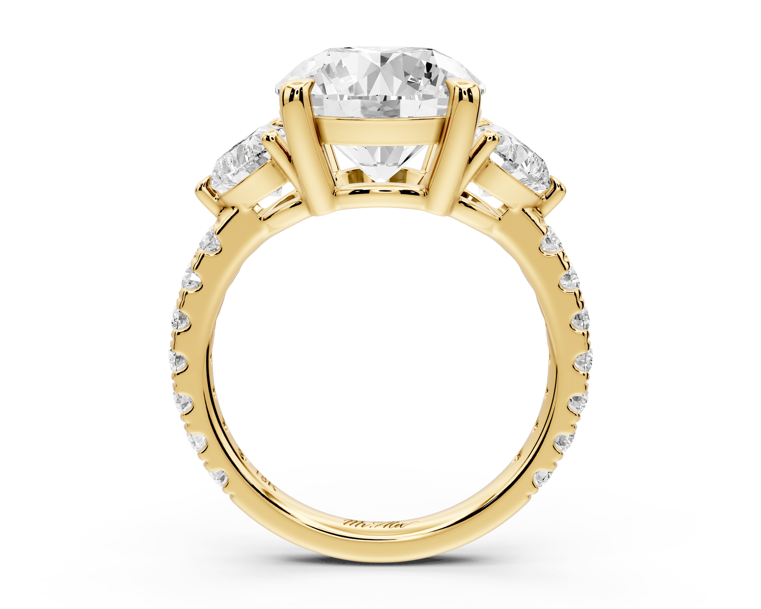 Lily - 3ct Engagement Ring 18k yellow gold - Mr. Alex Jewelry
