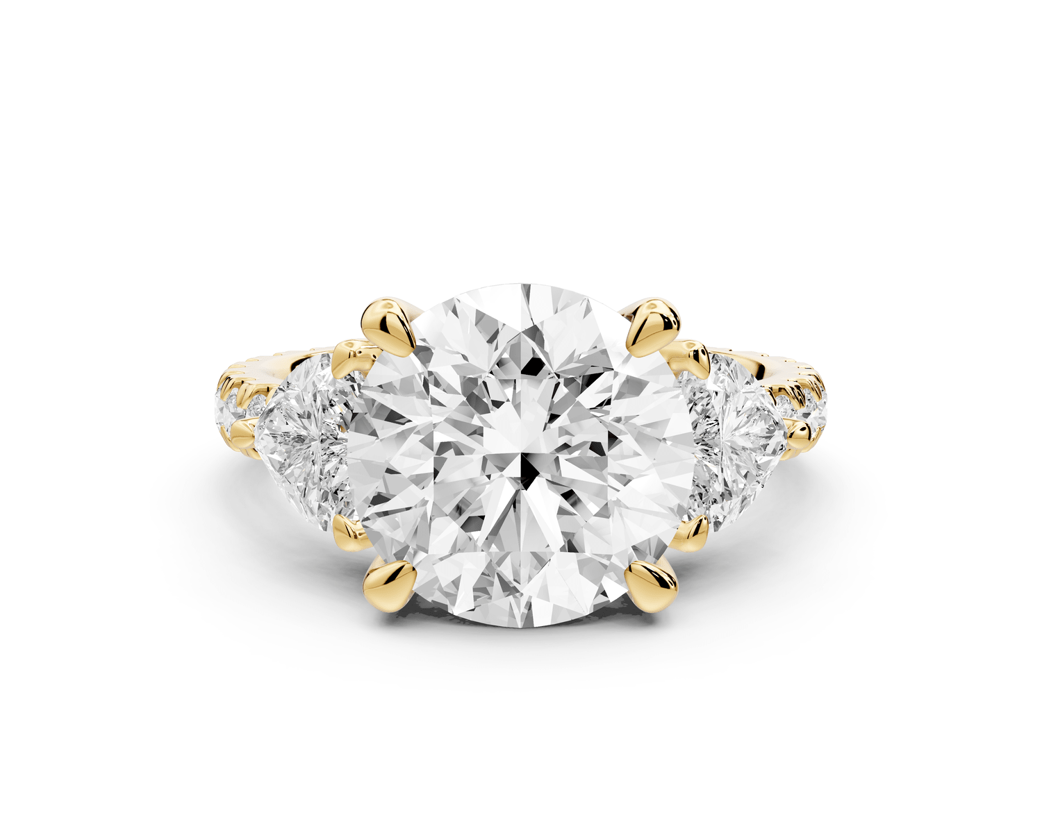 Lily - 3ct Engagement Ring 18k yellow gold - Mr. Alex Jewelry