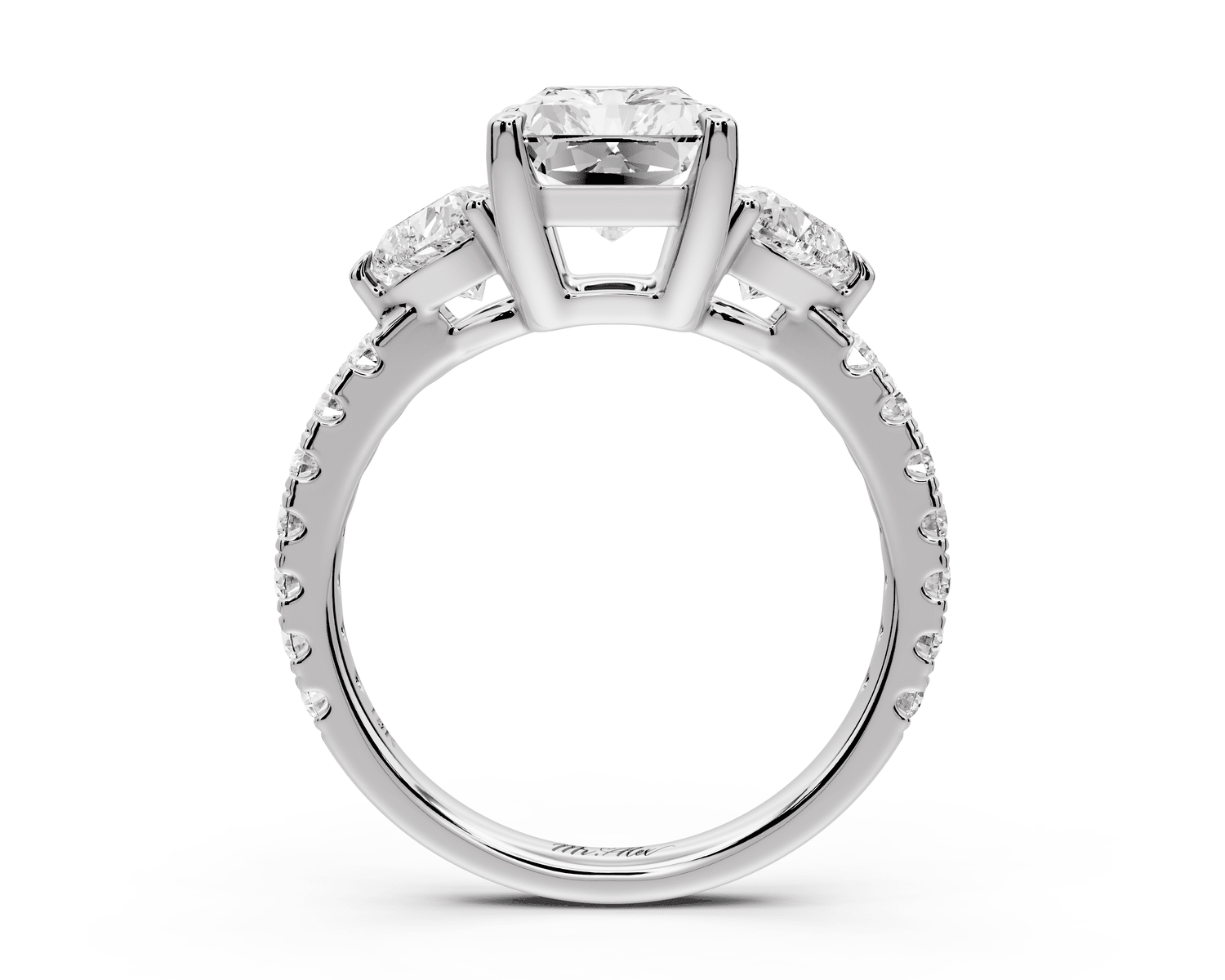 Lily - 3ct Engagement Ring platinum - Mr. Alex Jewelry