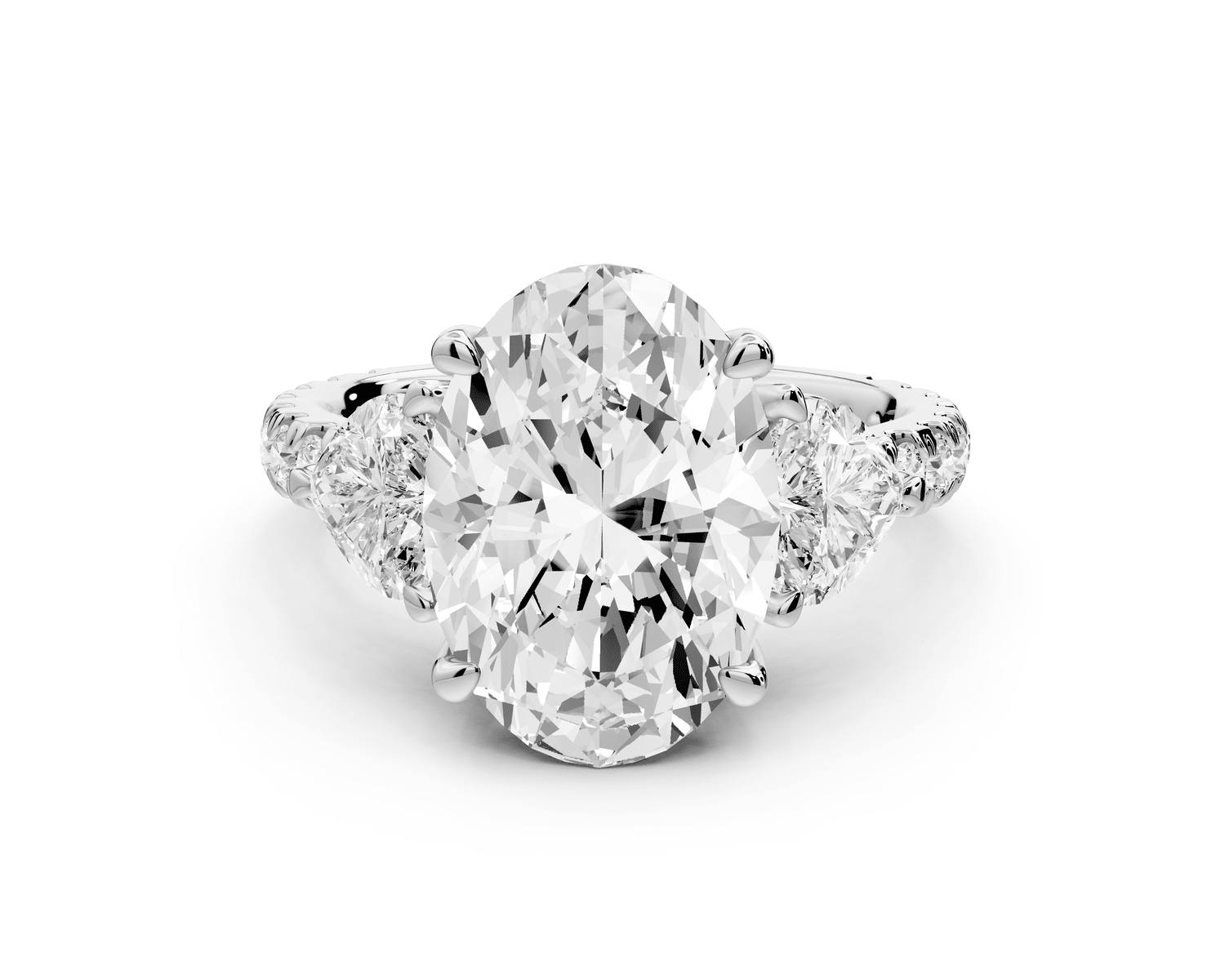 Lily - 3ct Engagement Ring platinum - Mr. Alex Jewelry
