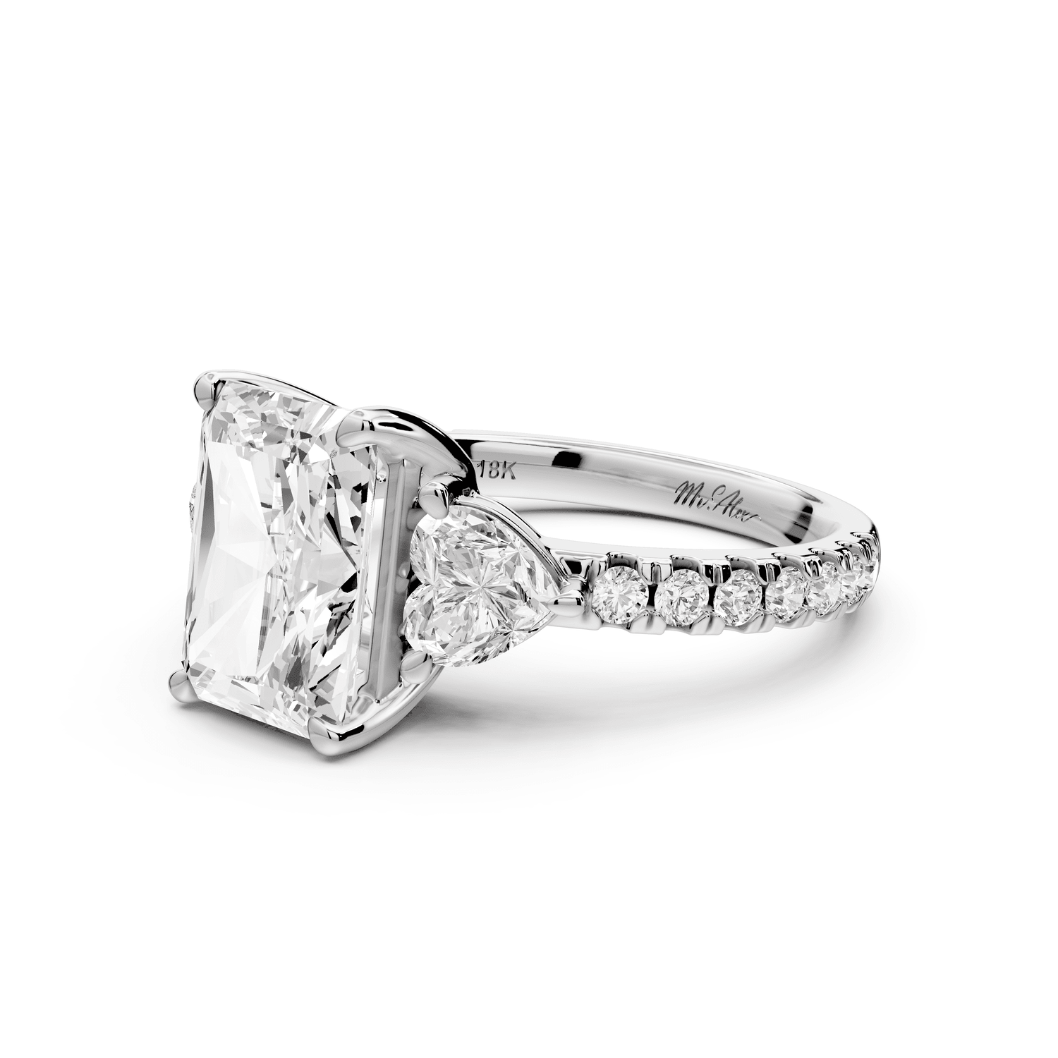 Lily - 3ct Engagement Ring platinum - Mr. Alex Jewelry