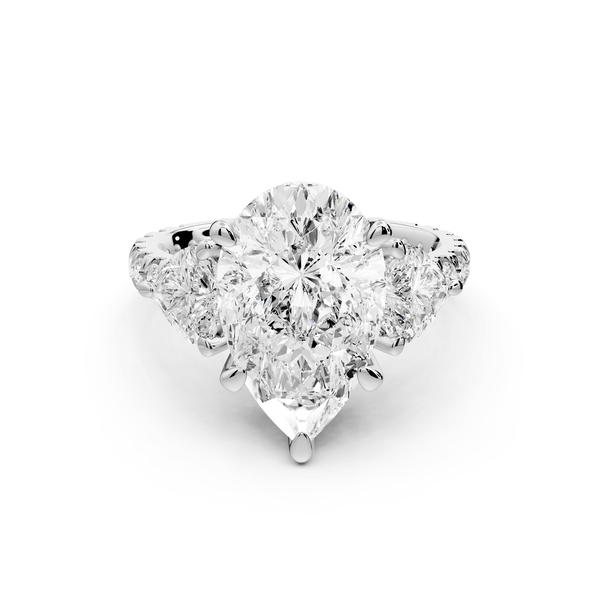 Lily - 3ct Engagement Ring platinum - Mr. Alex Jewelry