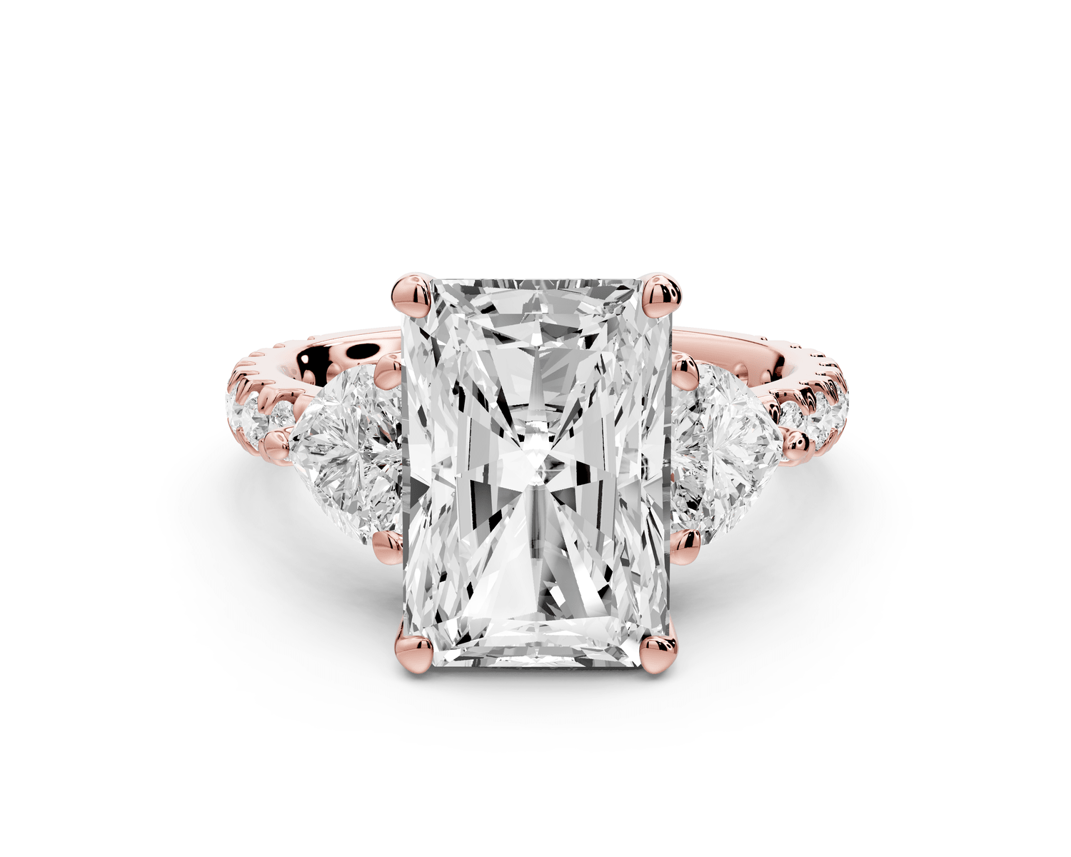 Lily - 4ct Engagement Ring 14k rose gold - Mr. Alex Jewelry