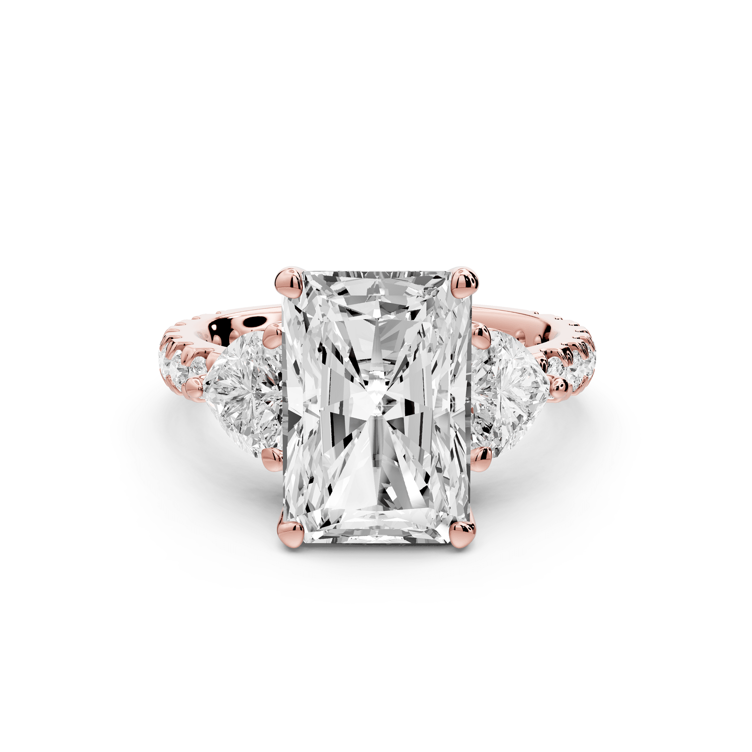 Lily - 4ct Engagement Ring 14k rose gold - Mr. Alex Jewelry