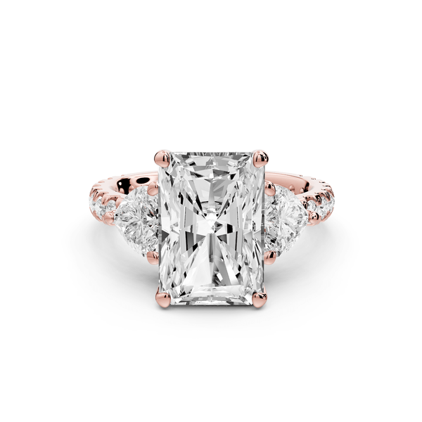Lily - 4ct Engagement Ring 14k rose gold - Mr. Alex Jewelry
