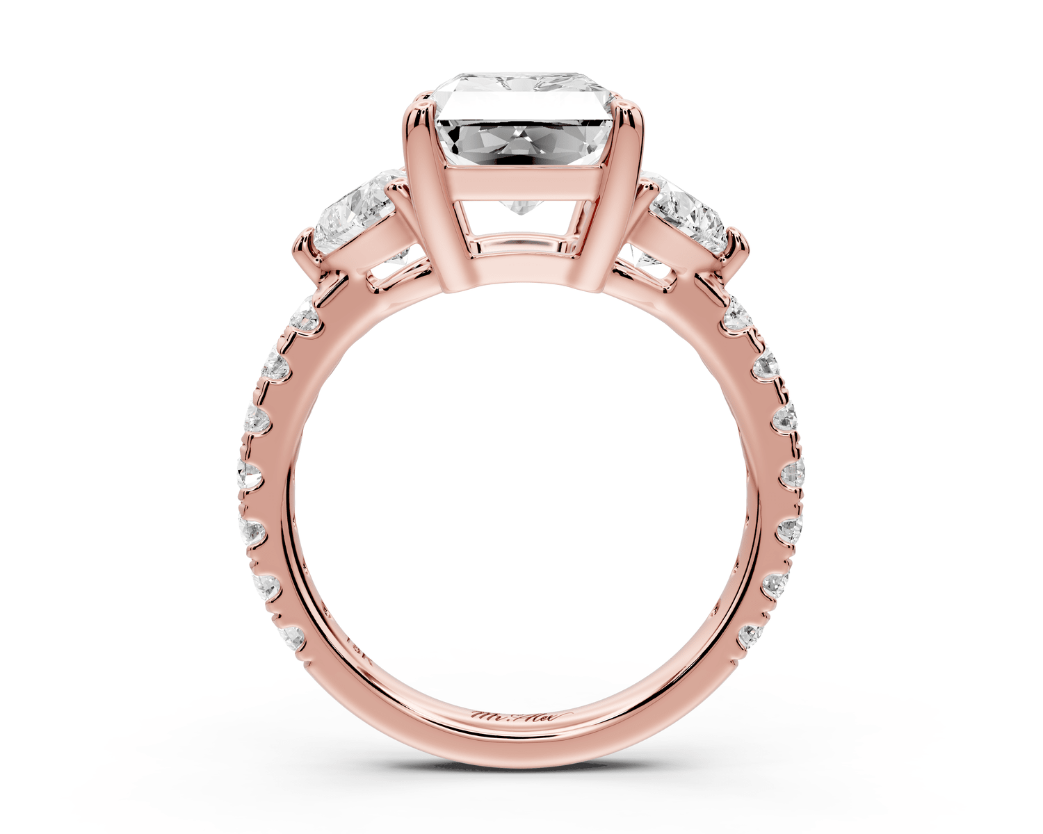 Lily - 4ct Engagement Ring 14k rose gold - Mr. Alex Jewelry