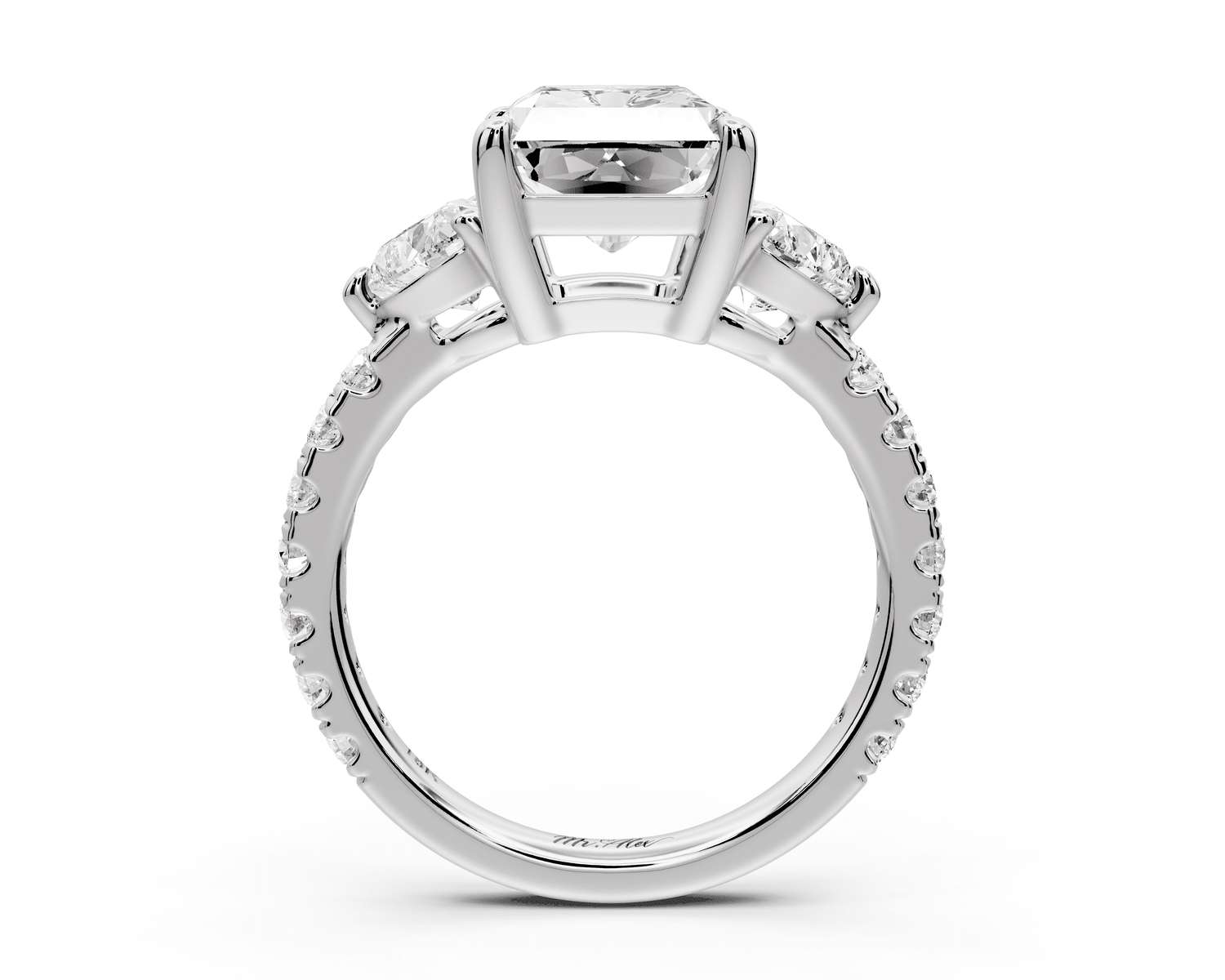 Lily - 4ct Engagement Ring 14k white gold - Mr. Alex Jewelry