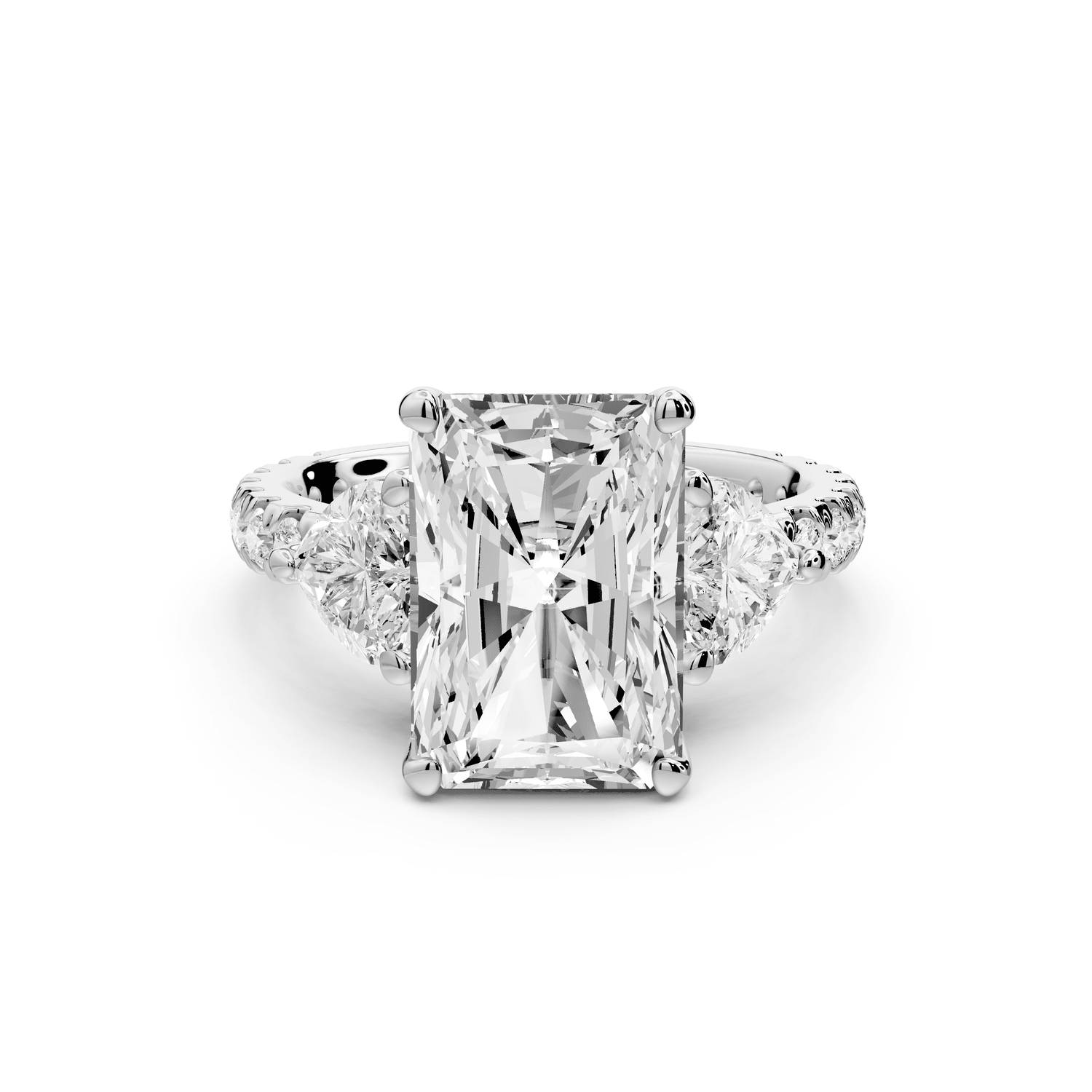 Lily - 4ct Engagement Ring 14k white gold - Mr. Alex Jewelry