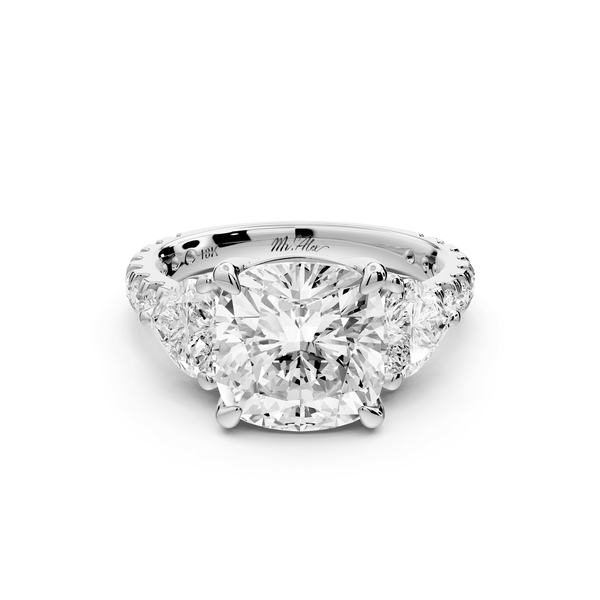 Lily - 4ct Engagement Ring 14k white gold - Mr. Alex Jewelry