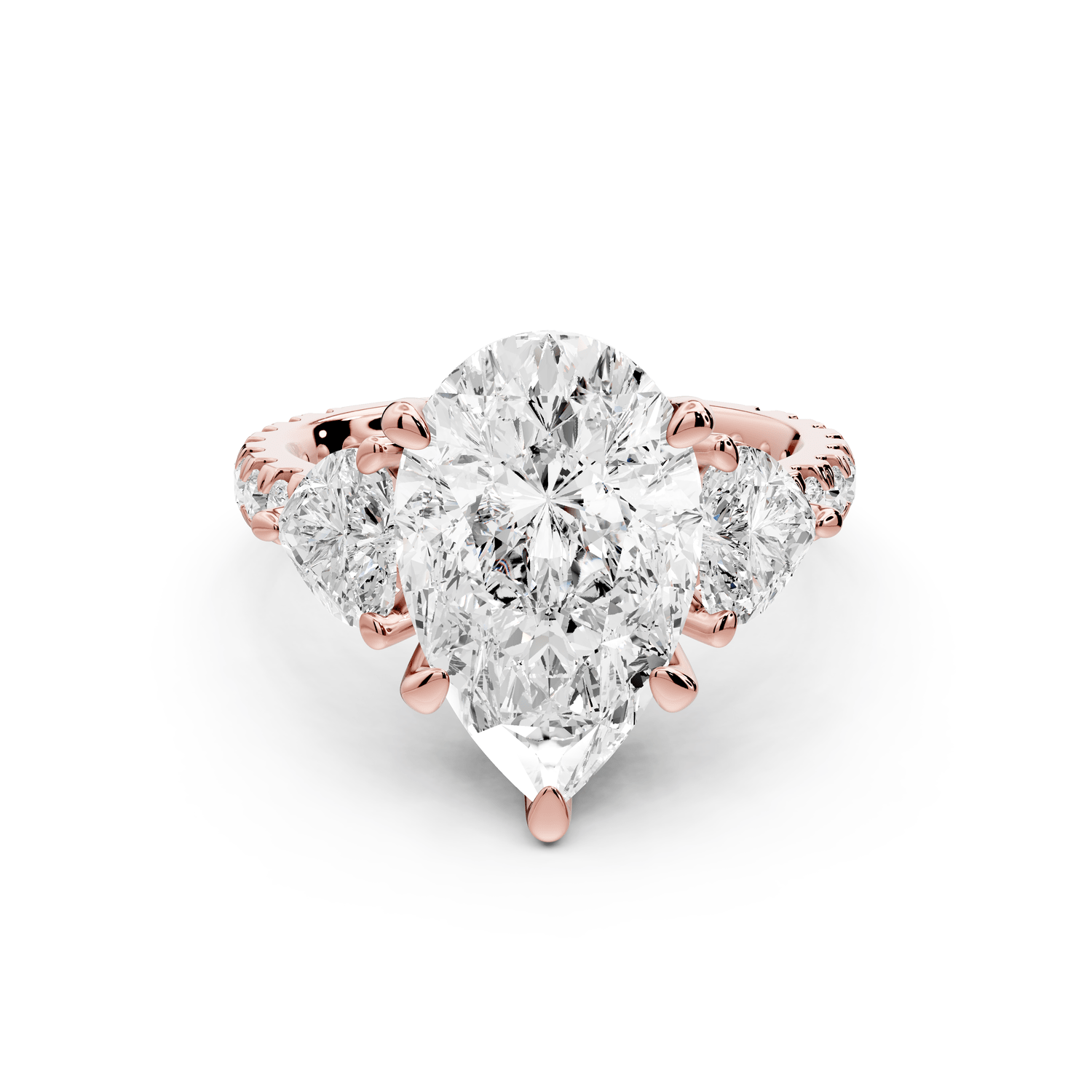 Lily - 4ct Engagement Ring 18k rose gold - Mr. Alex Jewelry