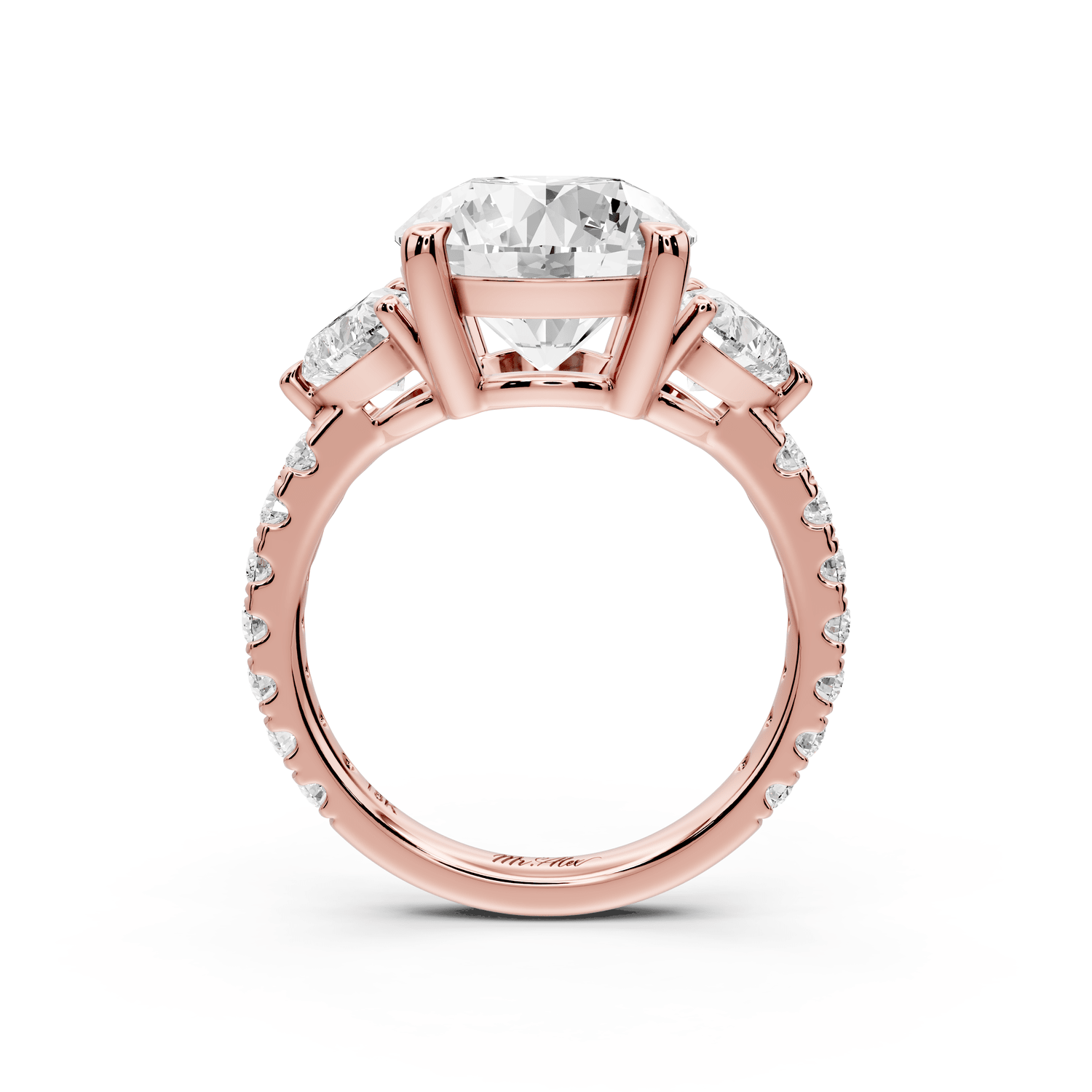 Lily - 4ct Engagement Ring 18k rose gold - Mr. Alex Jewelry