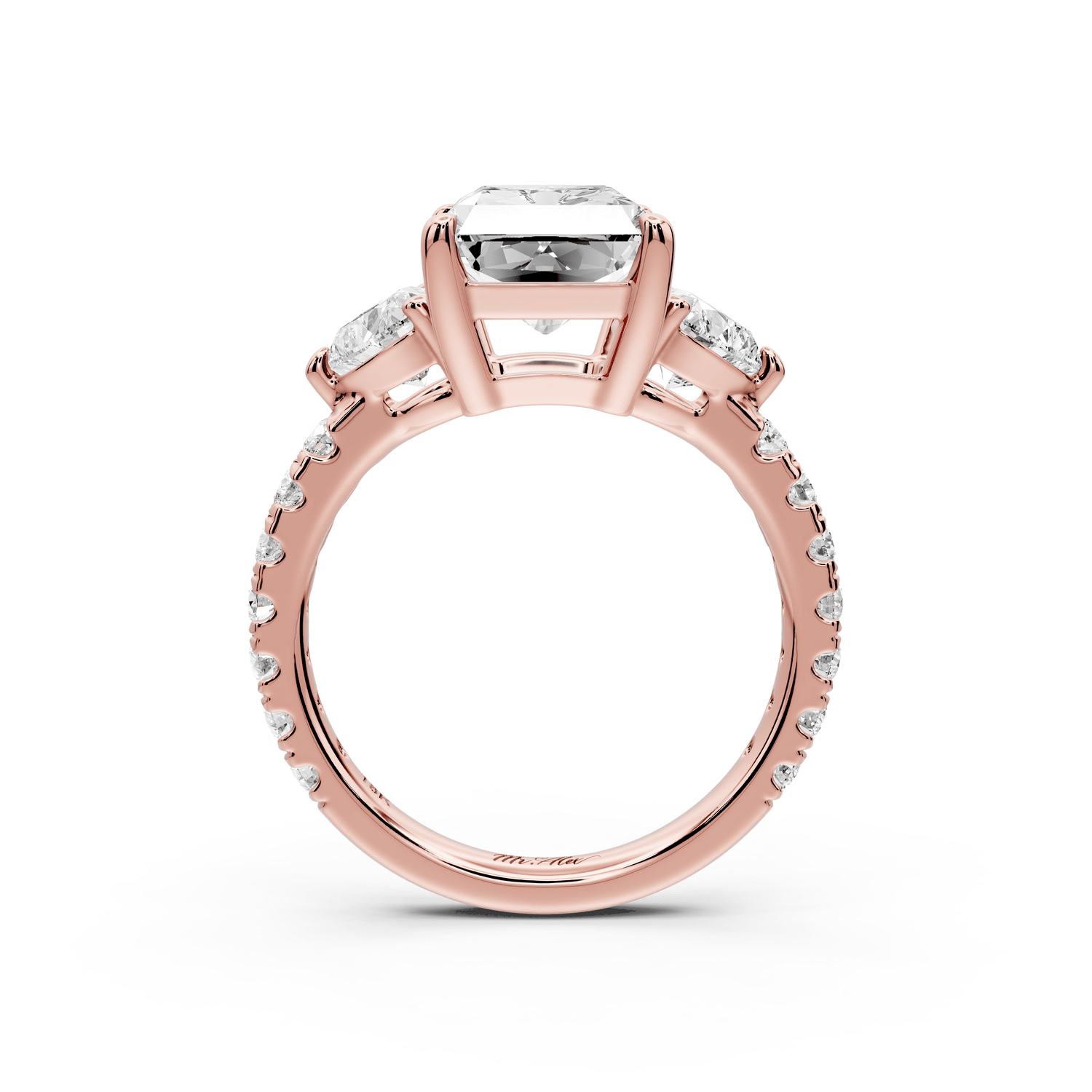 Lily - 4ct Engagement Ring 18k rose gold - Mr. Alex Jewelry