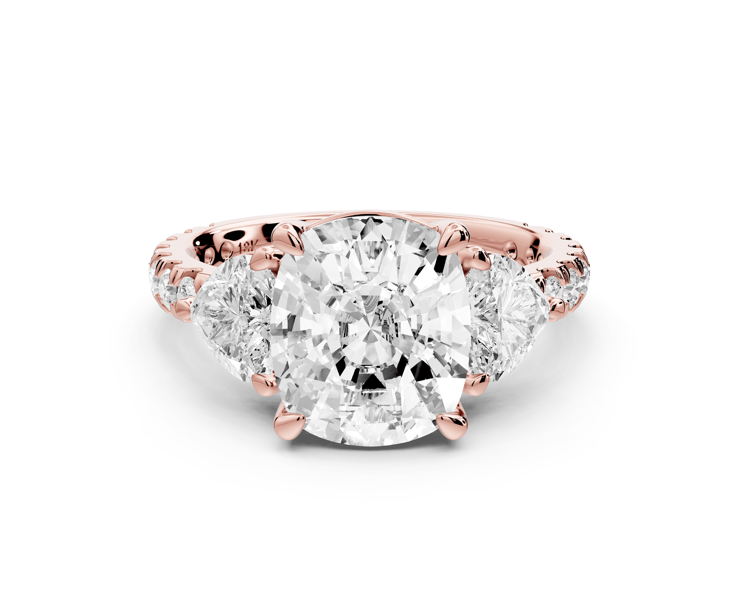 Lily - 4ct Engagement Ring 18k rose gold - Mr. Alex Jewelry