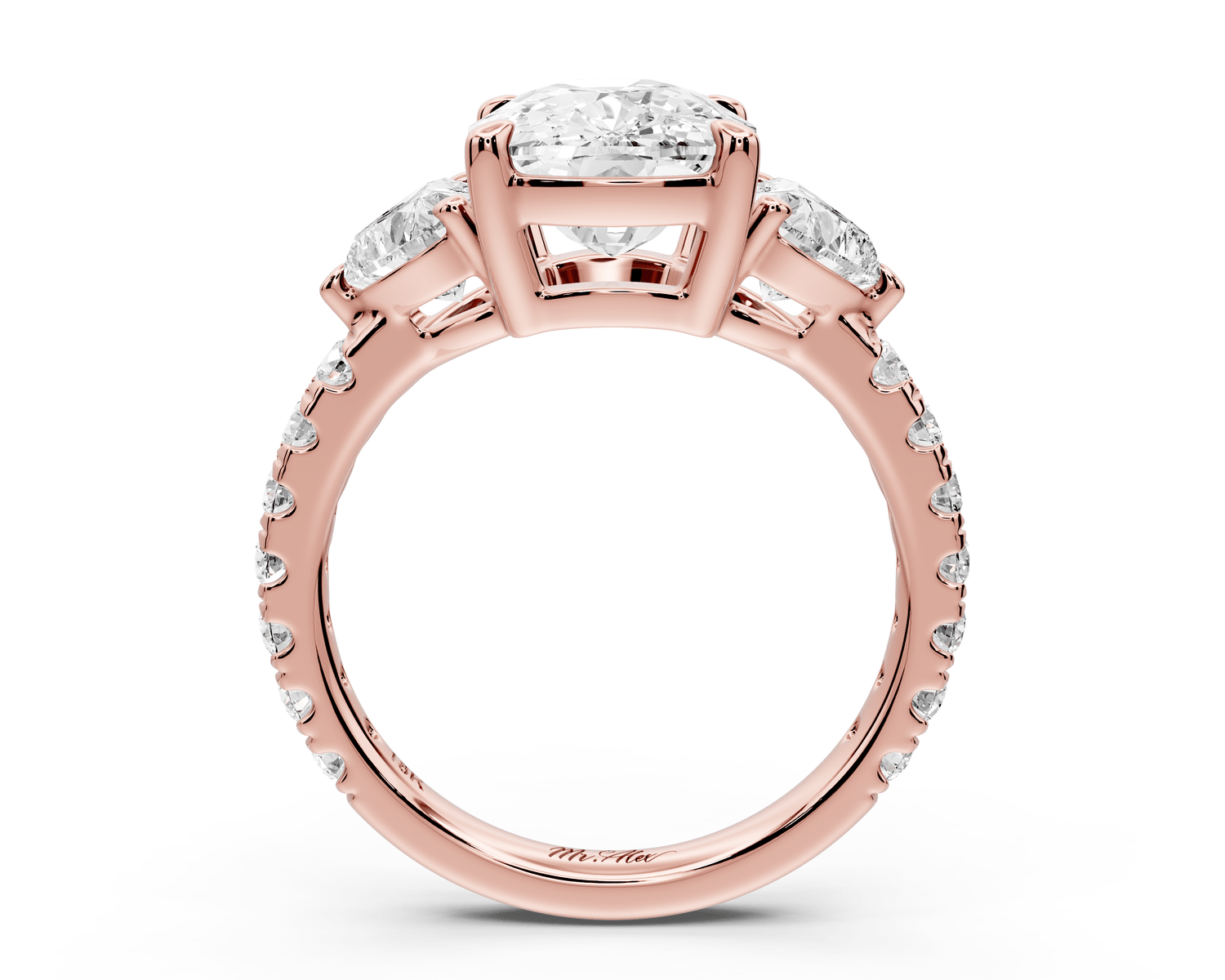 Lily - 4ct Engagement Ring 18k rose gold - Mr. Alex Jewelry