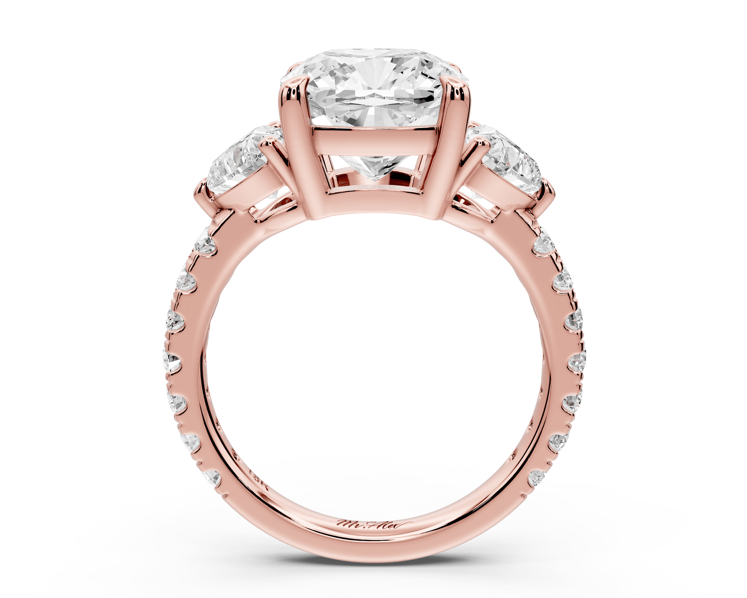 Lily - 4ct Engagement Ring 18k rose gold - Mr. Alex Jewelry