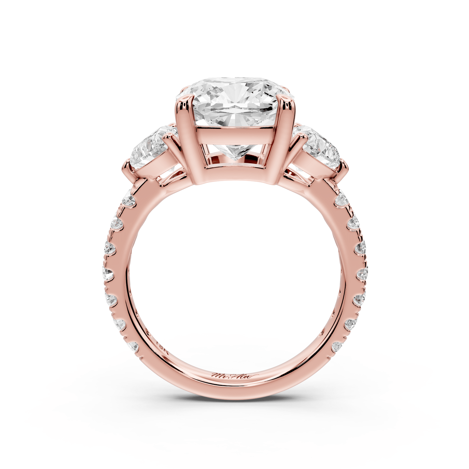 Lily - 4ct Engagement Ring 18k rose gold - Mr. Alex Jewelry