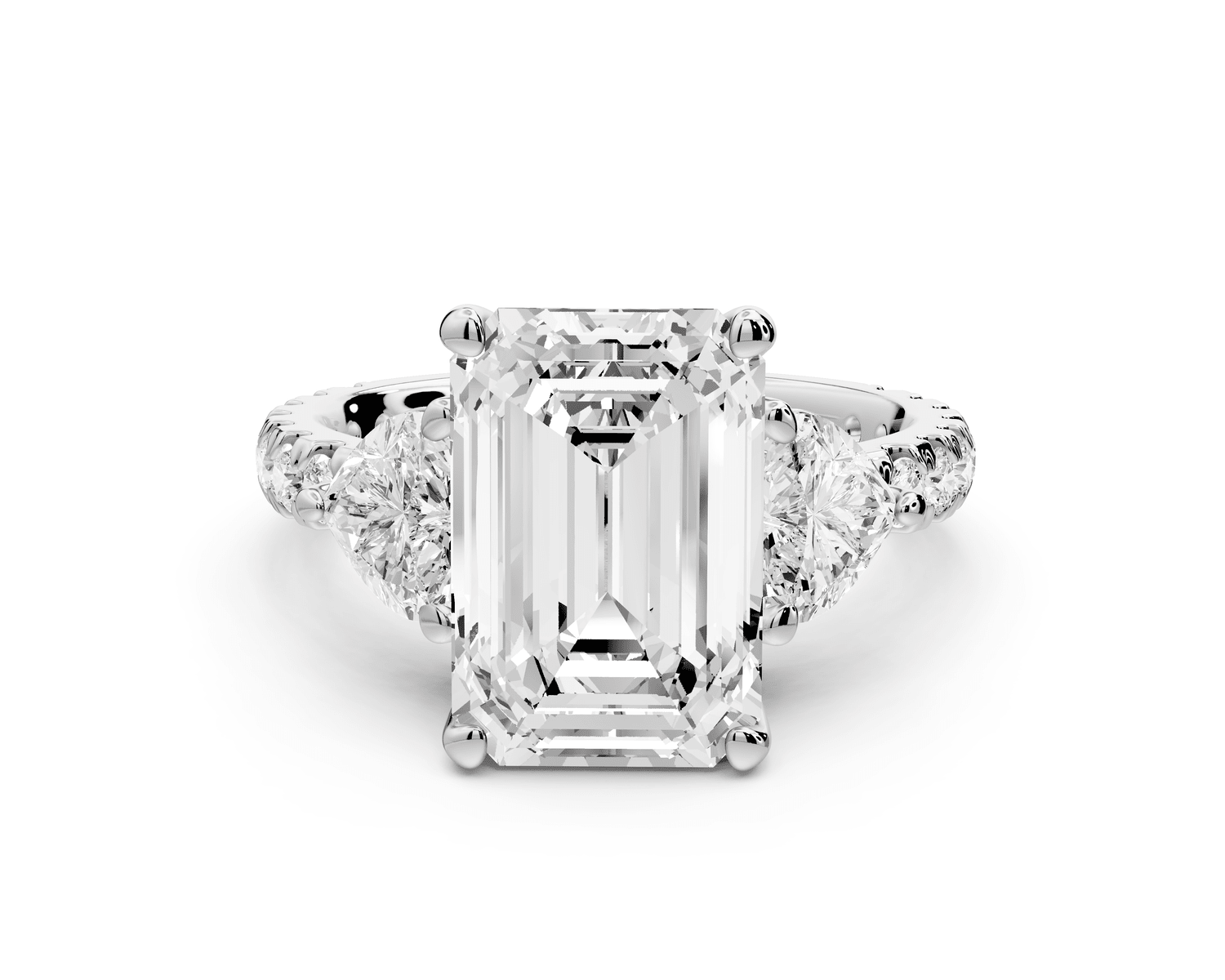 Lily - 4ct Engagement Ring 18k white gold - Mr. Alex Jewelry