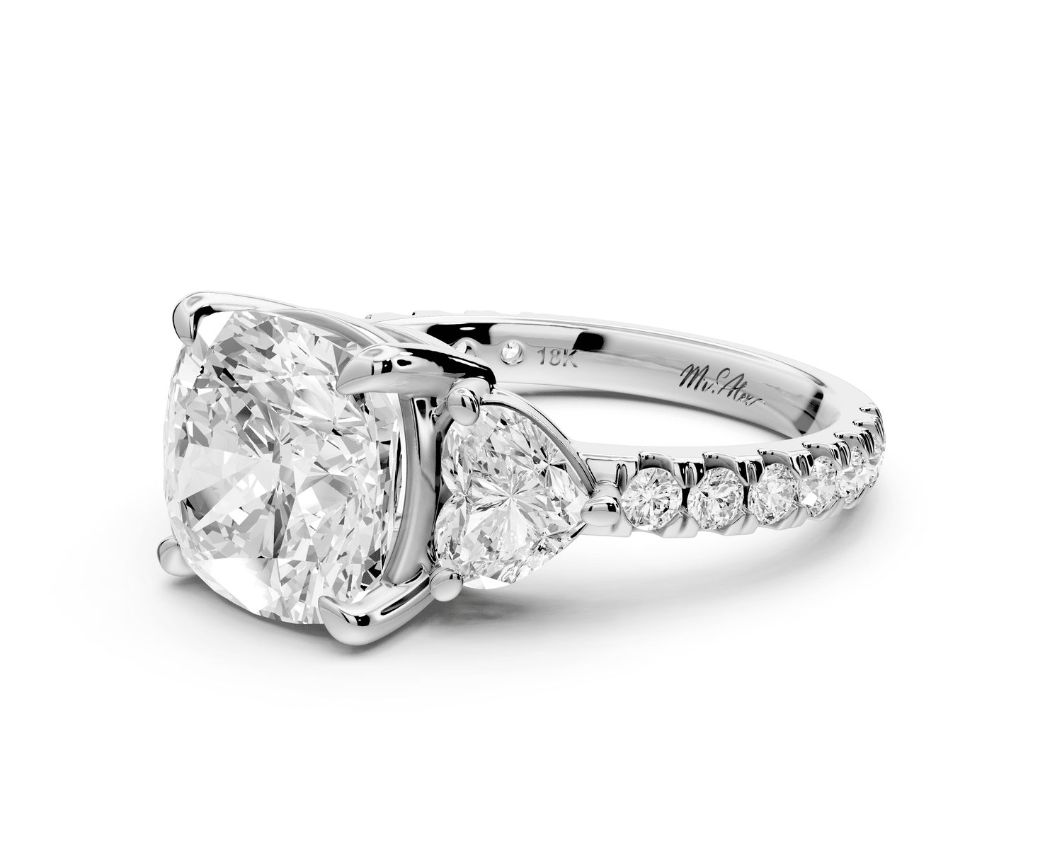 Lily - 4ct Engagement Ring platinum - Mr. Alex Jewelry