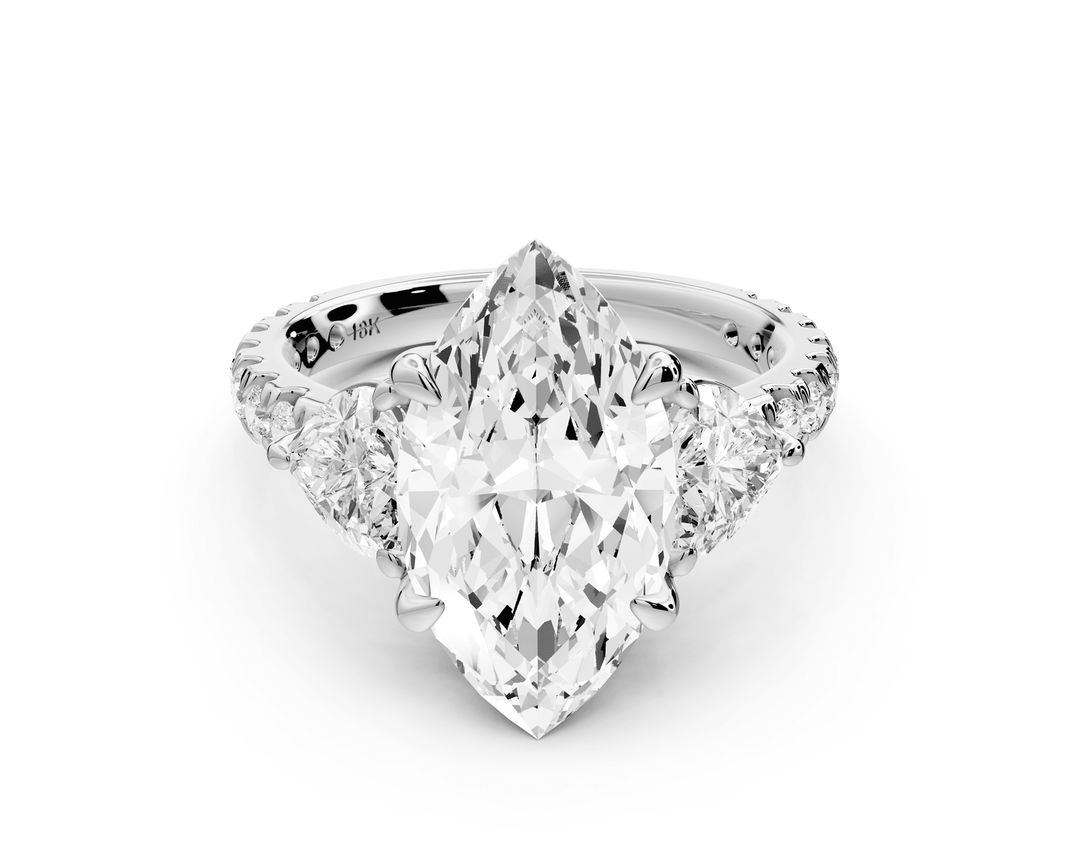 Lily - 4ct Engagement Ring platinum - Mr. Alex Jewelry