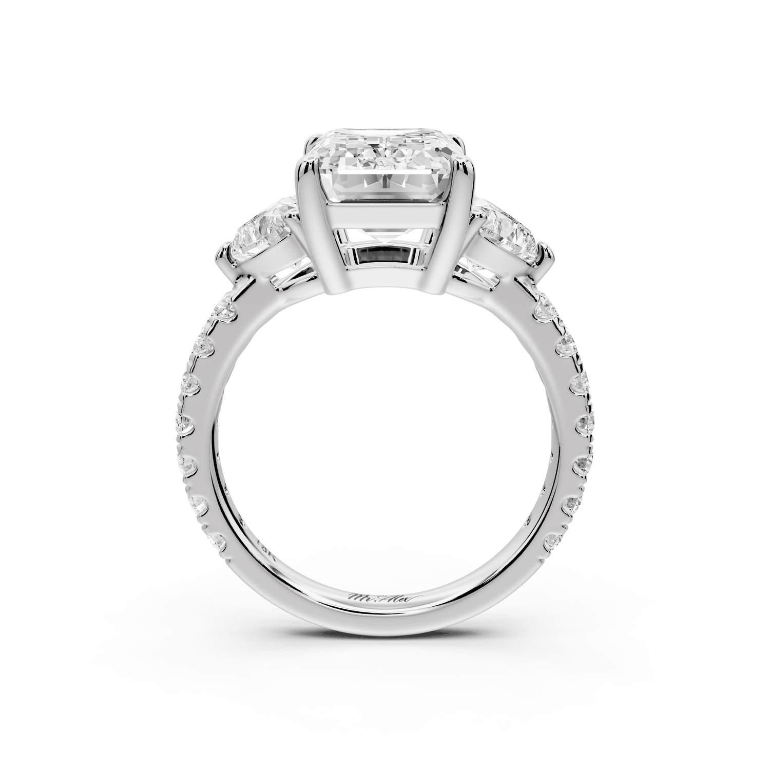Lily - 4ct Engagement Ring platinum - Mr. Alex Jewelry