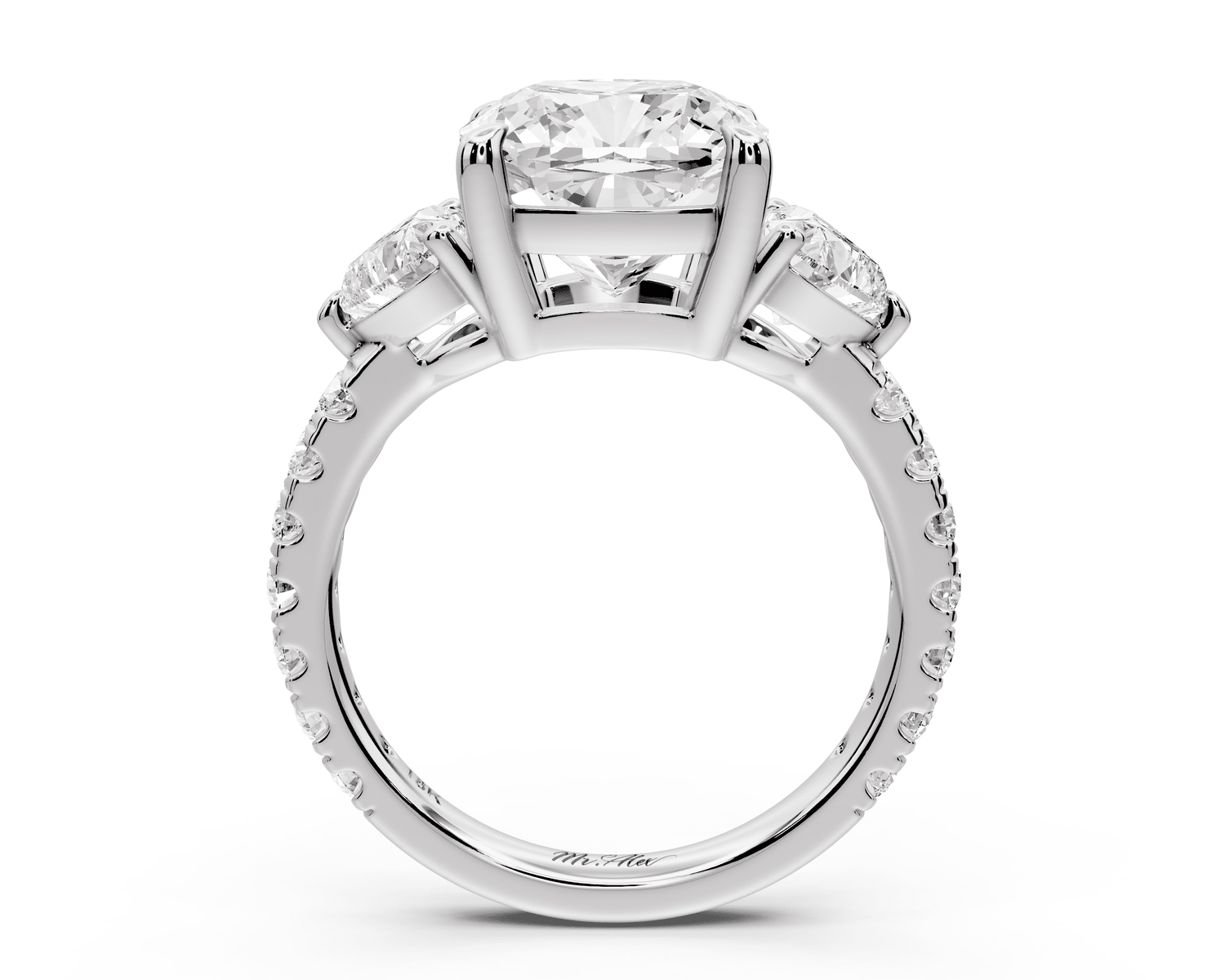 Lily - 4ct Engagement Ring platinum - Mr. Alex Jewelry