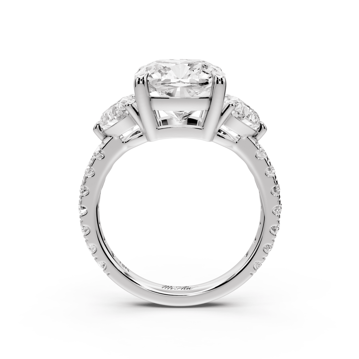 Lily - 4ct Engagement Ring platinum - Mr. Alex Jewelry