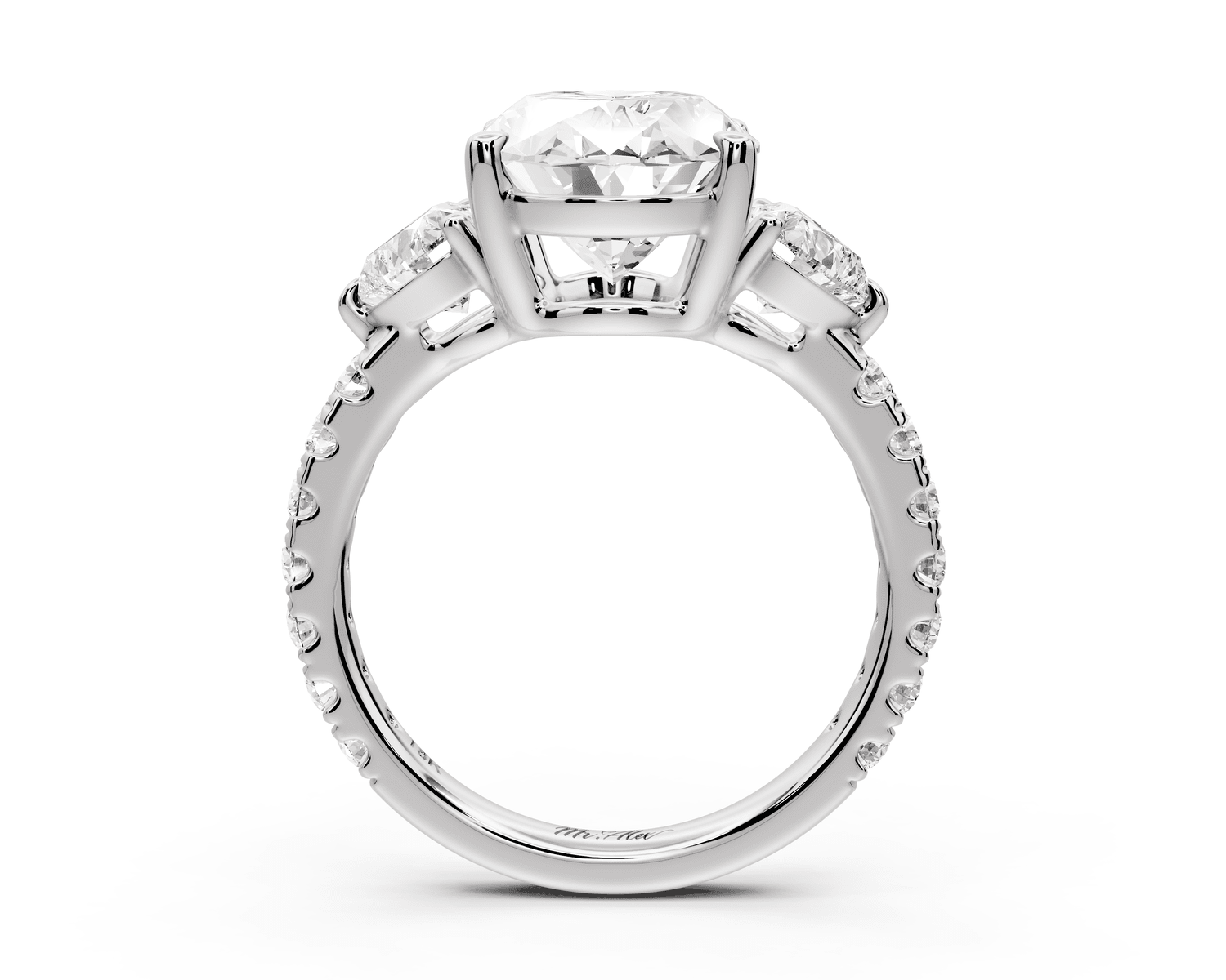 Lily - 4ct Engagement Ring platinum - Mr. Alex Jewelry