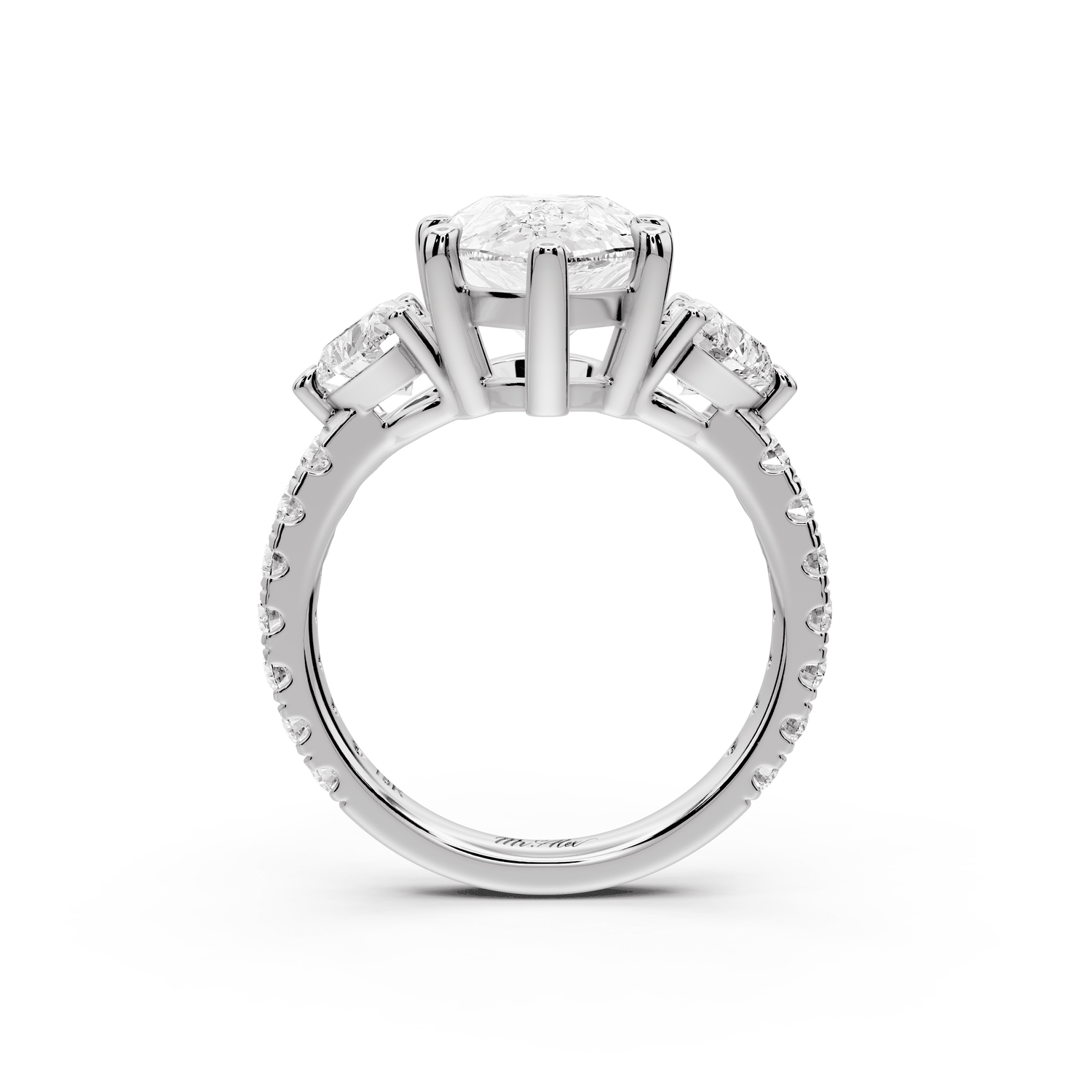 Lily - 4ct Engagement Ring platinum - Mr. Alex Jewelry
