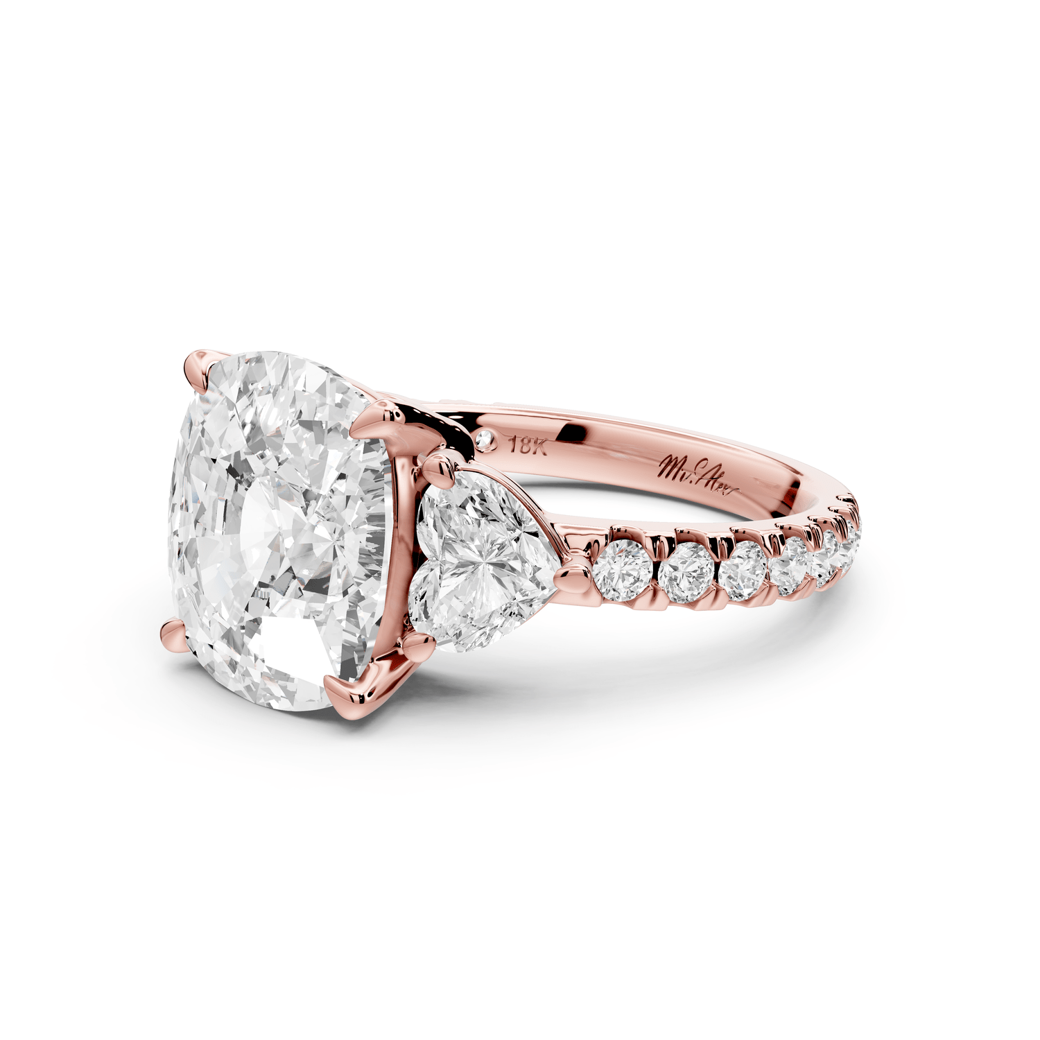 Lily - 5ct Engagement Ring 14k rose gold - Mr. Alex Jewelry