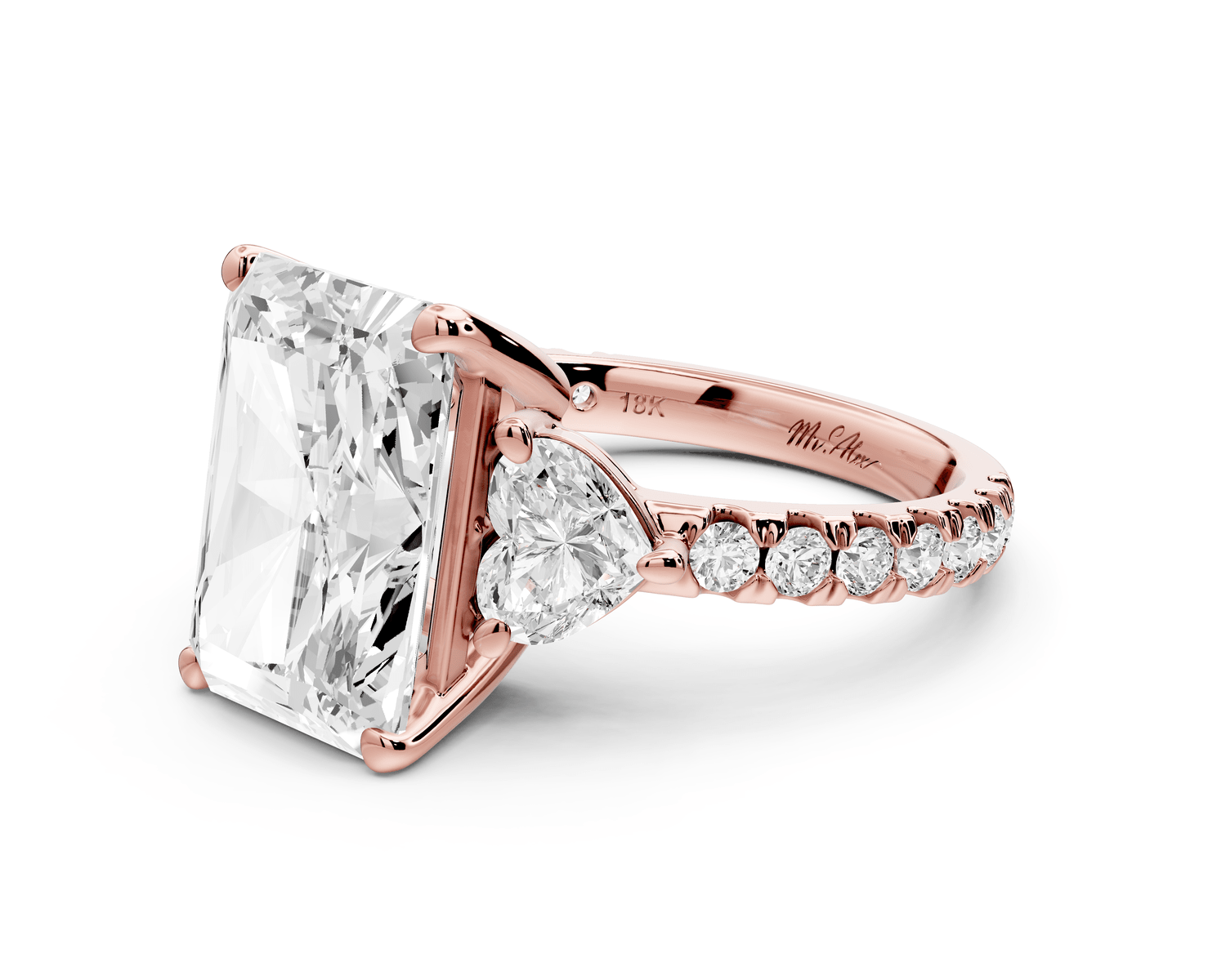 Lily - 5ct Engagement Ring 14k rose gold - Mr. Alex Jewelry