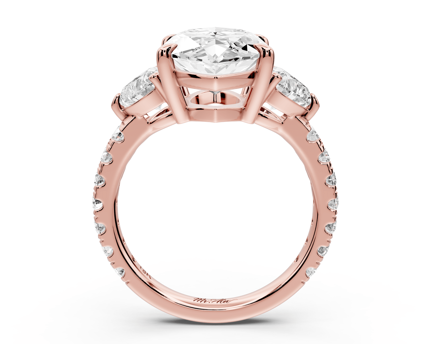 Lily - 5ct Engagement Ring 14k rose gold - Mr. Alex Jewelry