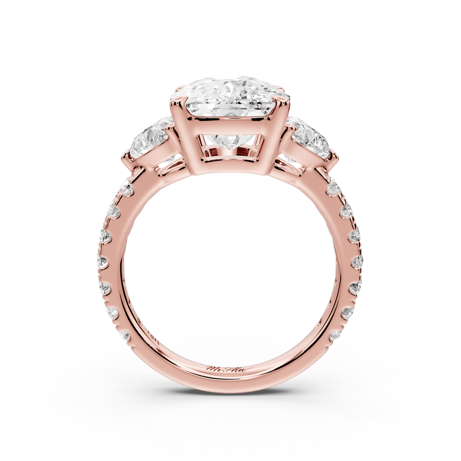 Lily - 5ct Engagement Ring 14k rose gold - Mr. Alex Jewelry