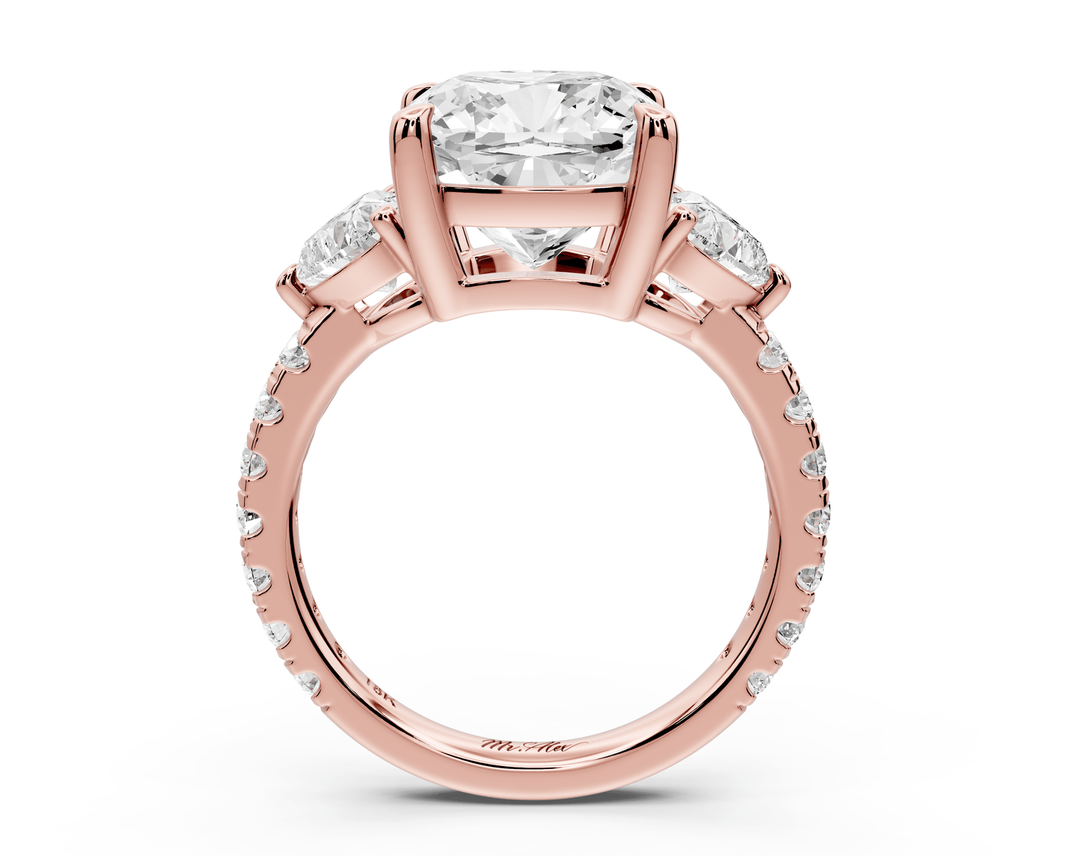 Lily - 5ct Engagement Ring 14k rose gold - Mr. Alex Jewelry