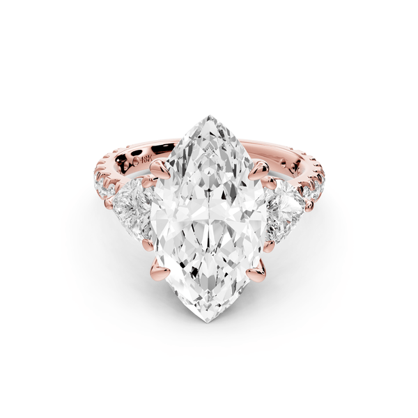 Lily - 5ct Engagement Ring 14k rose gold - Mr. Alex Jewelry