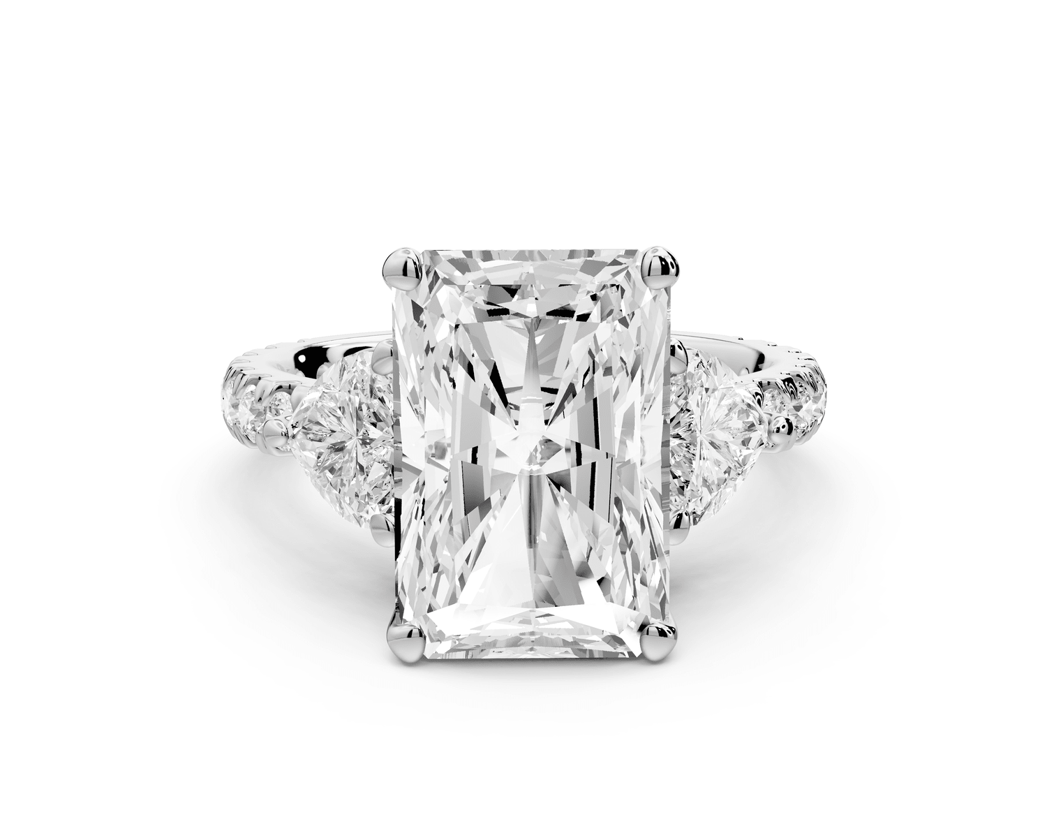 Lily - 5ct Engagement Ring 14k white gold - Mr. Alex Jewelry