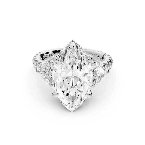 Lily - 5ct Engagement Ring 14k white gold - Mr. Alex Jewelry