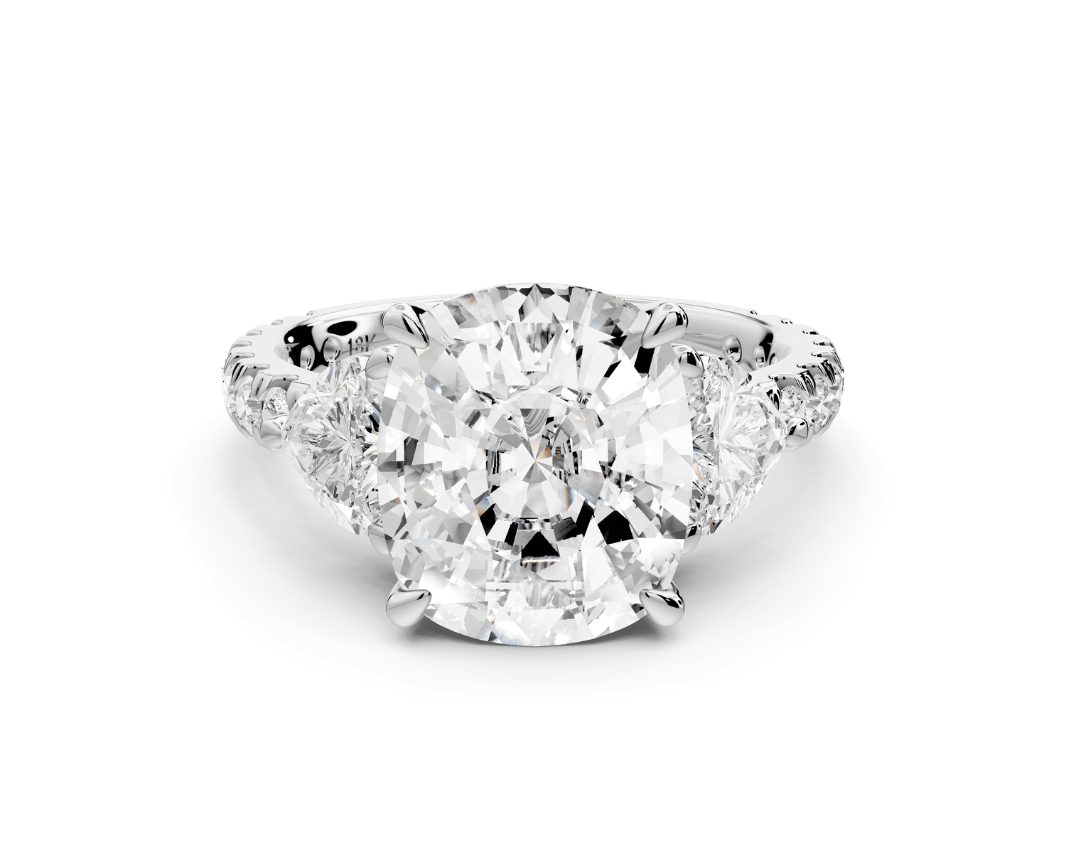 Lily - 5ct Engagement Ring 14k white gold - Mr. Alex Jewelry