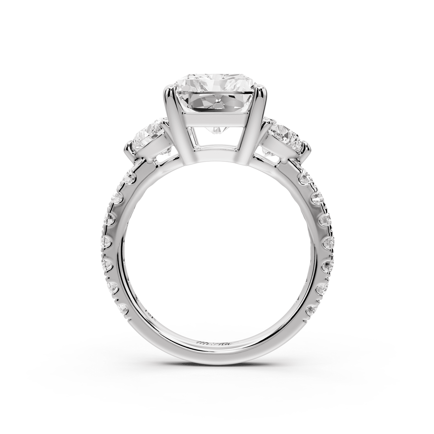 Lily - 5ct Engagement Ring 14k white gold - Mr. Alex Jewelry