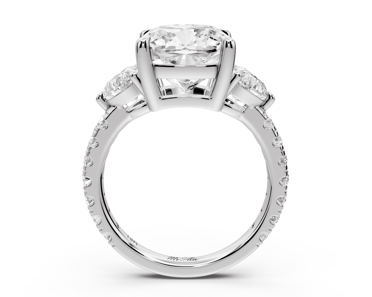 Lily - 5ct Engagement Ring 14k white gold - Mr. Alex Jewelry