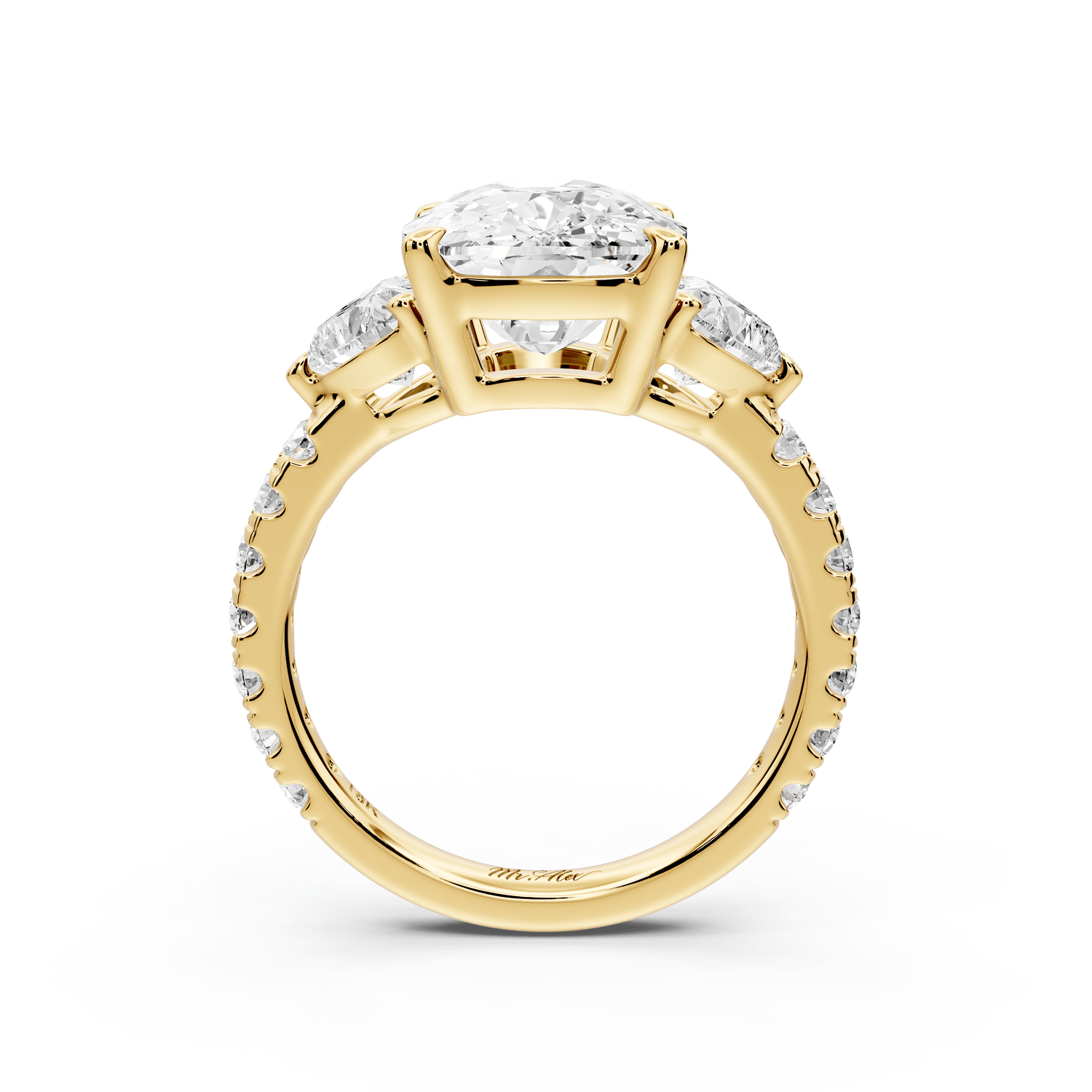 Lily - 5ct Engagement Ring 14k yellow gold - Mr. Alex Jewelry