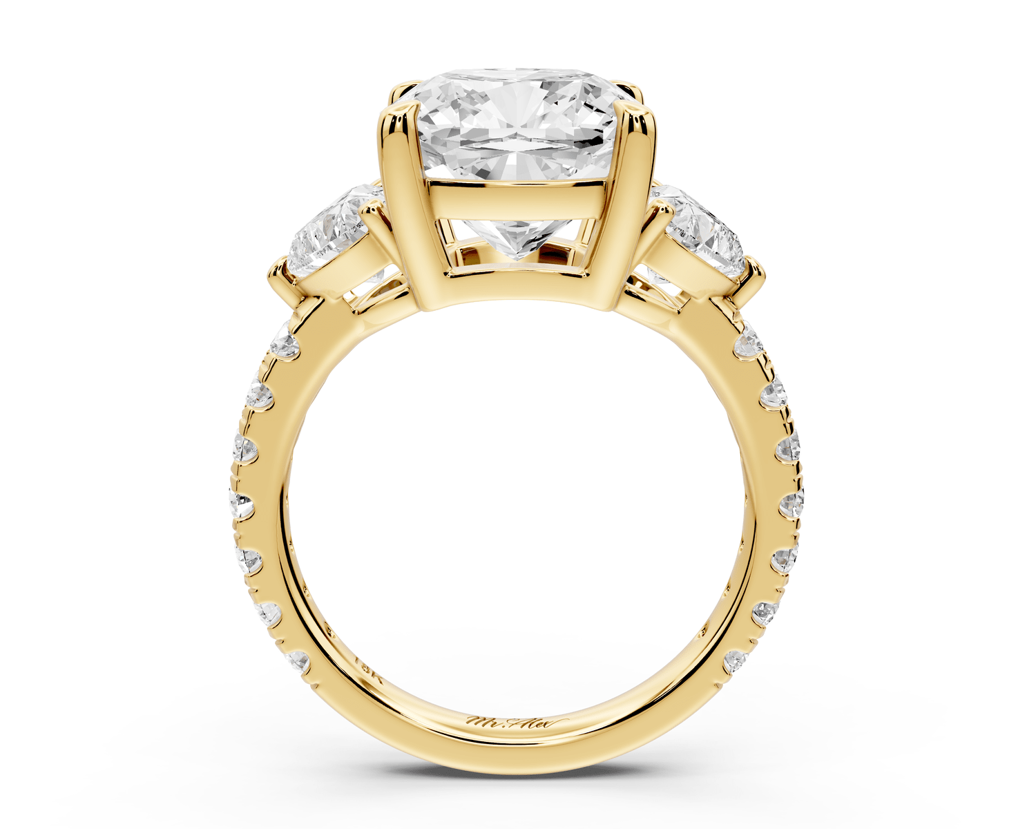 Lily - 5ct Engagement Ring 14k yellow gold - Mr. Alex Jewelry