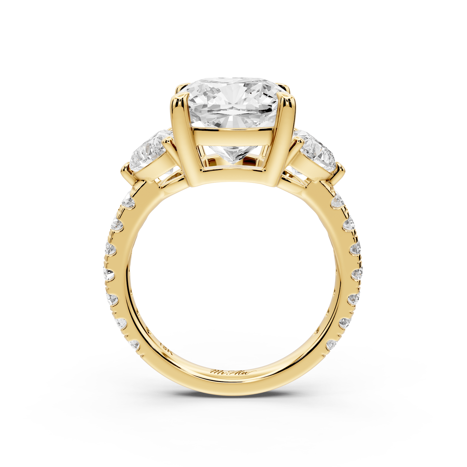 Lily - 5ct Engagement Ring 14k yellow gold - Mr. Alex Jewelry