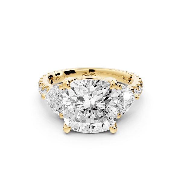 Lily - 5ct Engagement Ring 14k yellow gold - Mr. Alex Jewelry