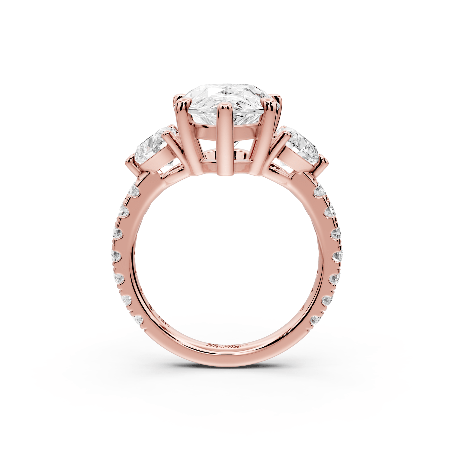Lily - 5ct Engagement Ring 18k rose gold - Mr. Alex Jewelry