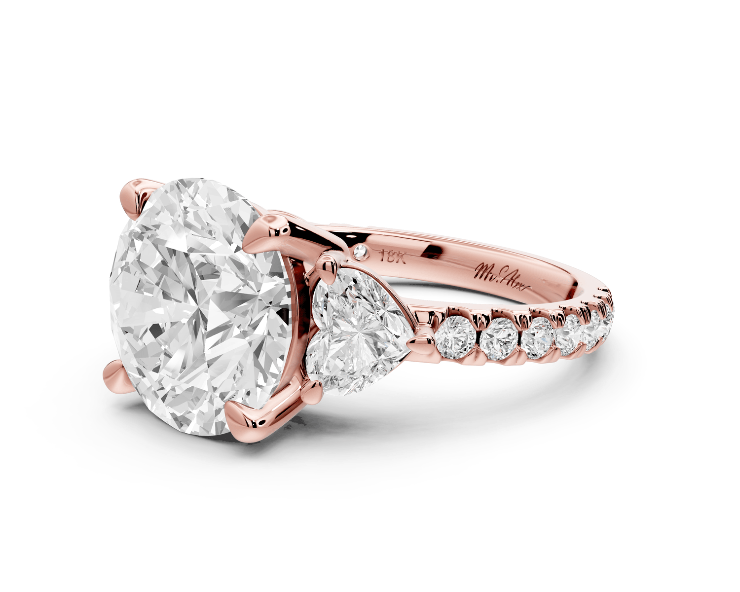 Lily - 5ct Engagement Ring 18k rose gold - Mr. Alex Jewelry