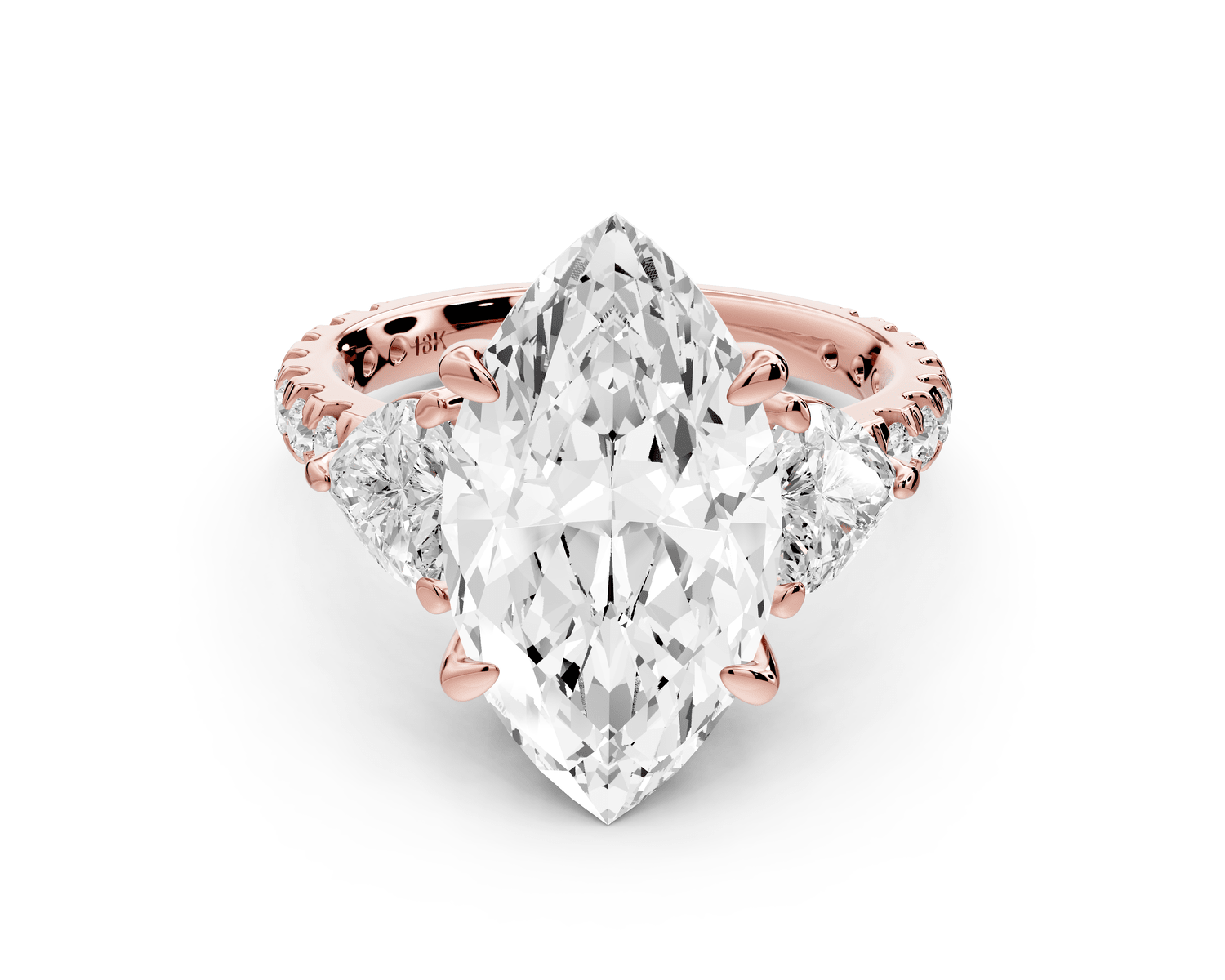 Lily - 5ct Engagement Ring 18k rose gold - Mr. Alex Jewelry