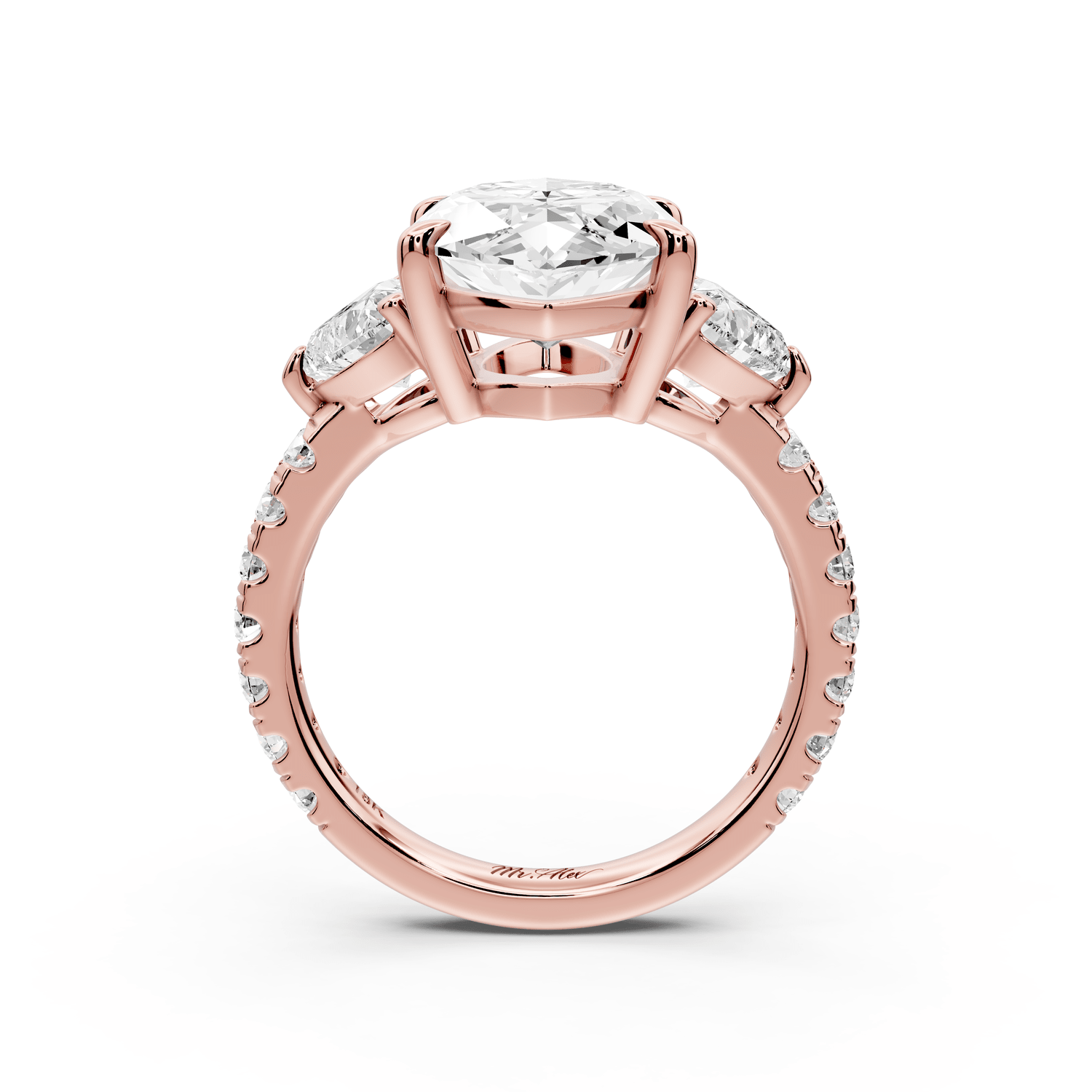 Lily - 5ct Engagement Ring 18k rose gold - Mr. Alex Jewelry