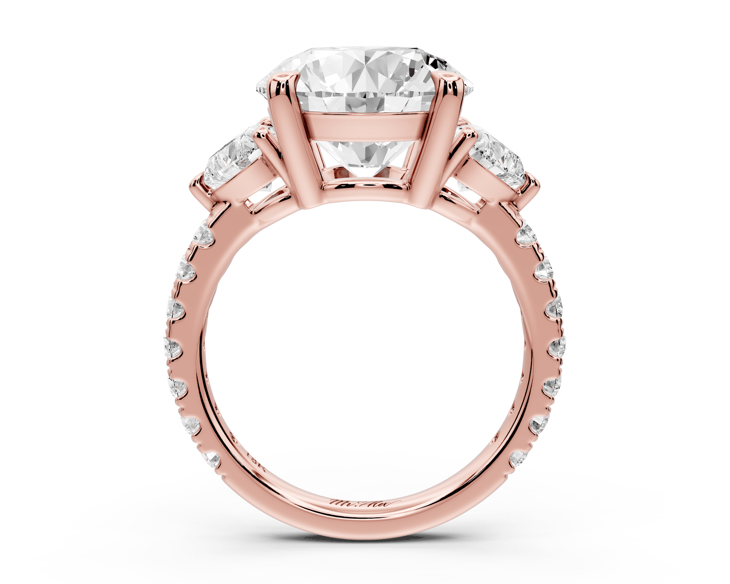 Lily - 5ct Engagement Ring 18k rose gold - Mr. Alex Jewelry