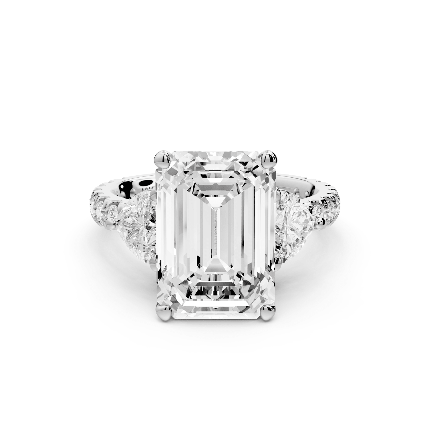 Lily - 5ct Engagement Ring 18k white gold - Mr. Alex Jewelry