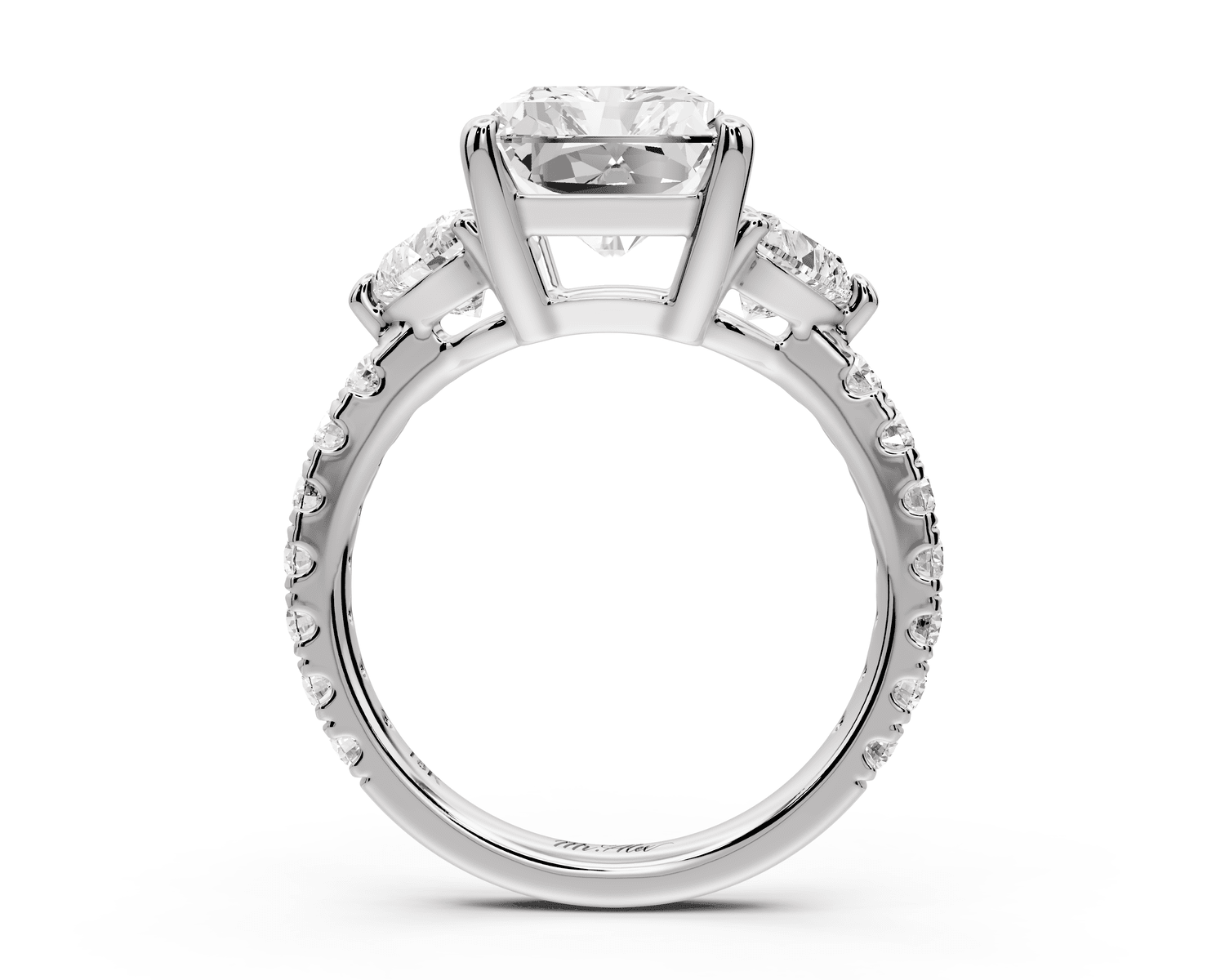 Lily - 5ct Engagement Ring 18k white gold - Mr. Alex Jewelry